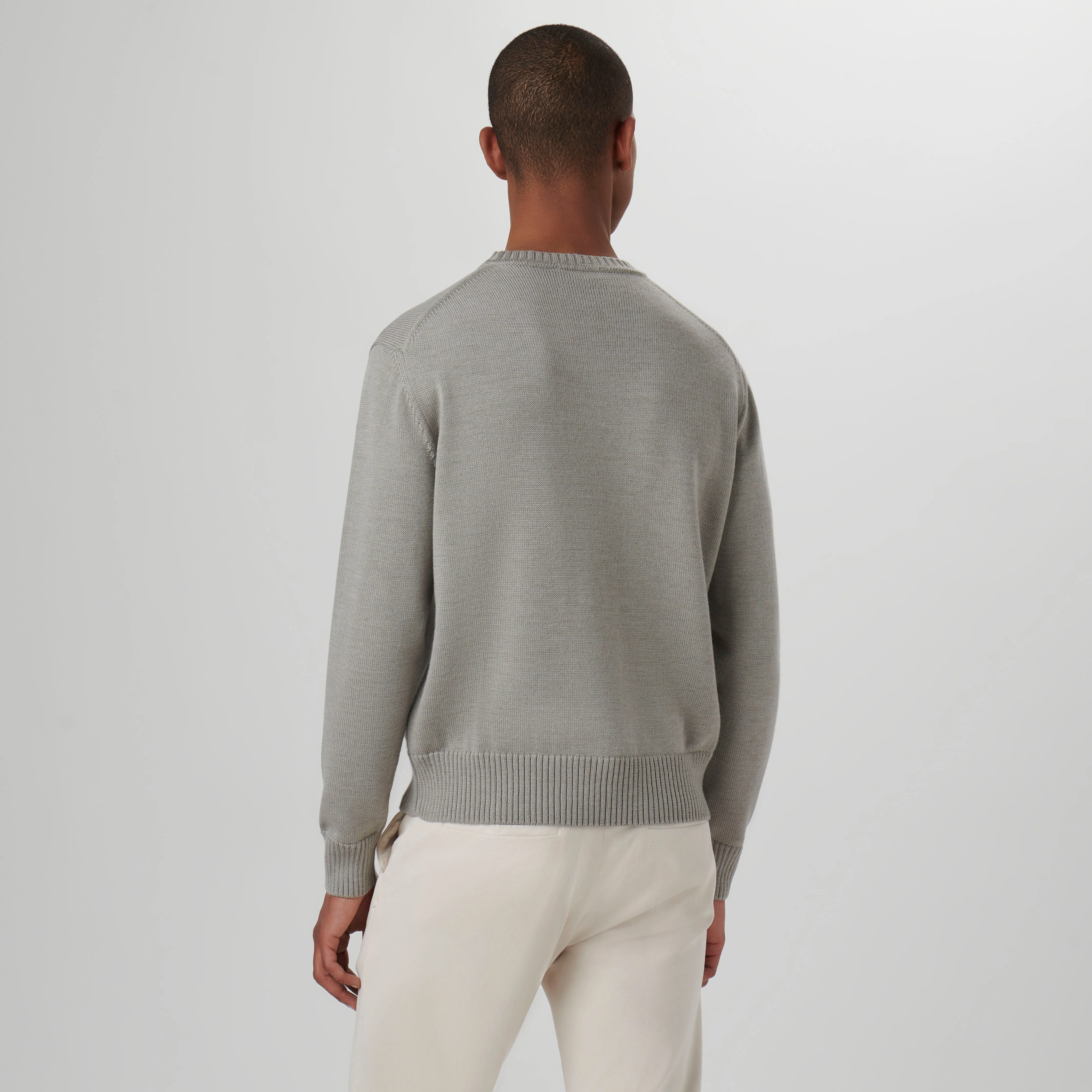 Floral Embroidered Crew Neck Sweater sold by Bugatchi product image thumbnail 4