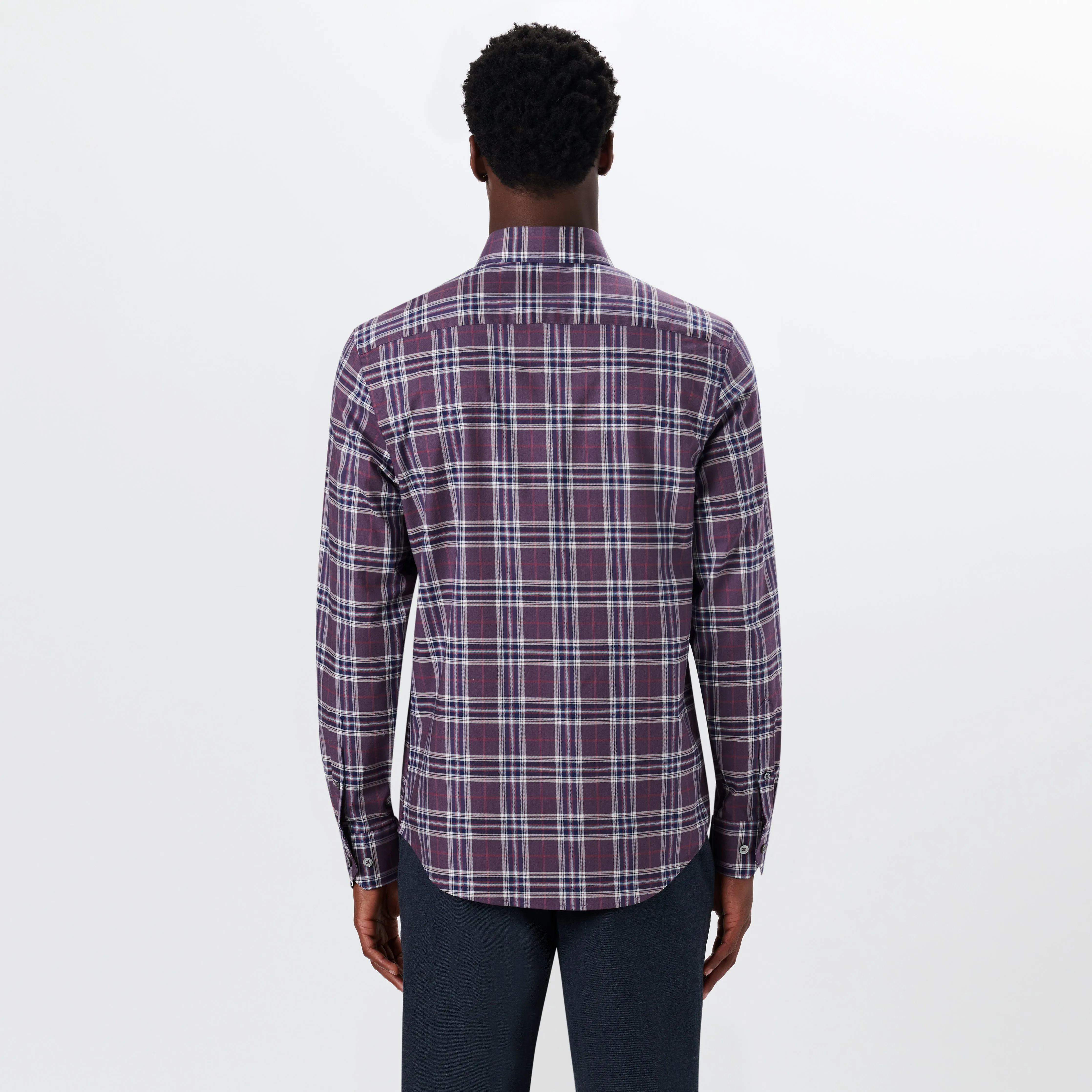 JULIAN Plaid Check Shirt sold by Bugatchi product image thumbnail 4