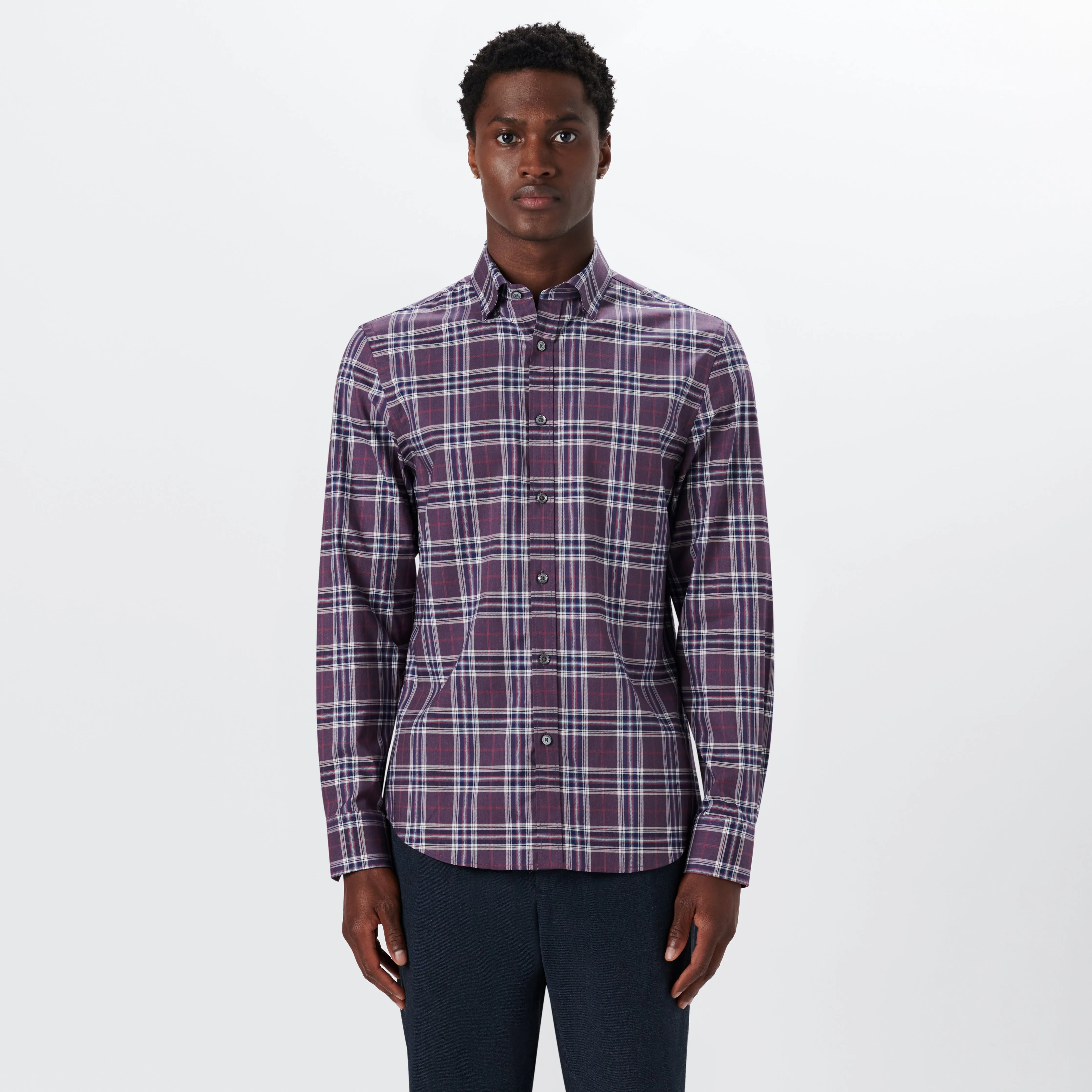 JULIAN Plaid Check Shirt sold by Bugatchi product image thumbnail 2