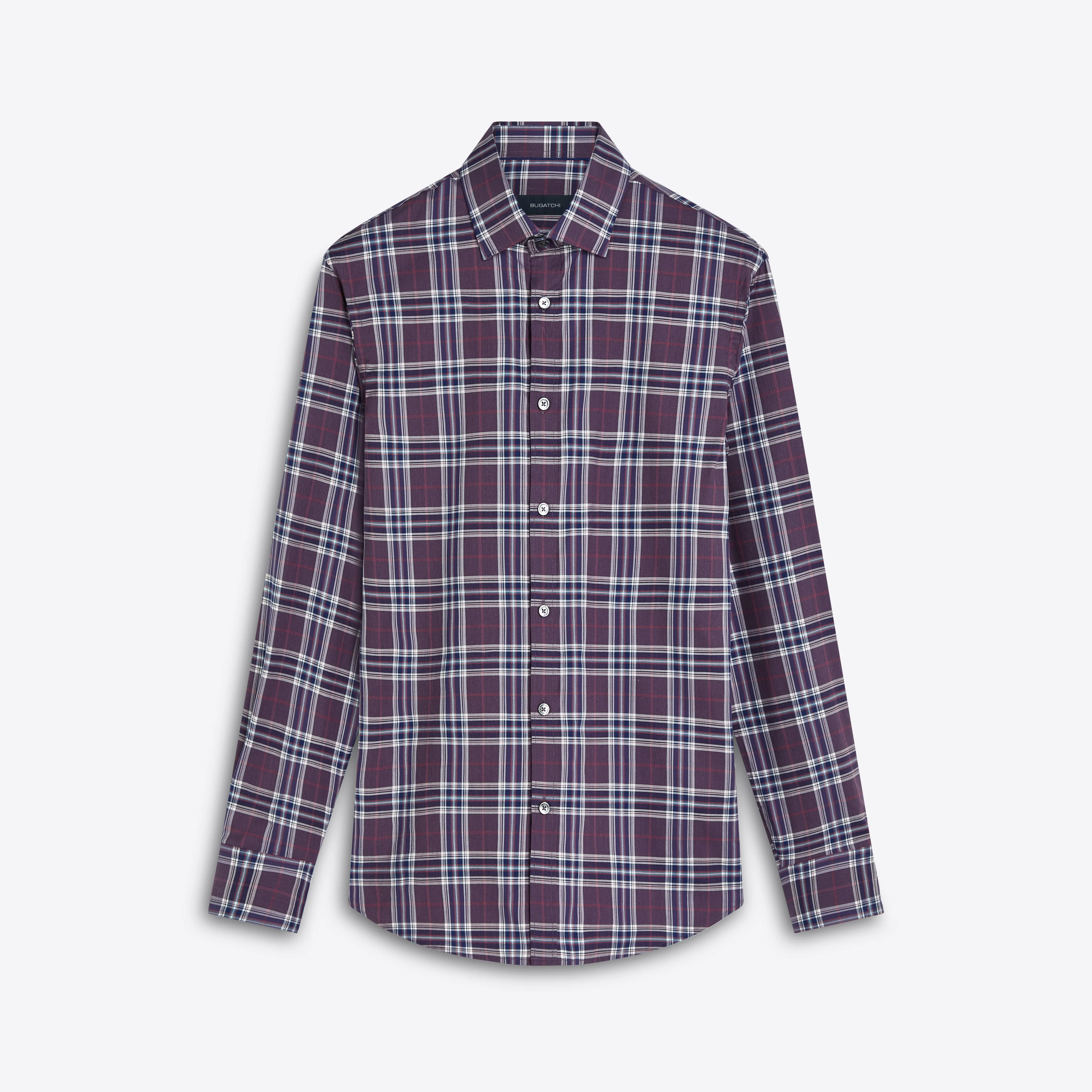 JULIAN Plaid Check Shirt sold by Bugatchi