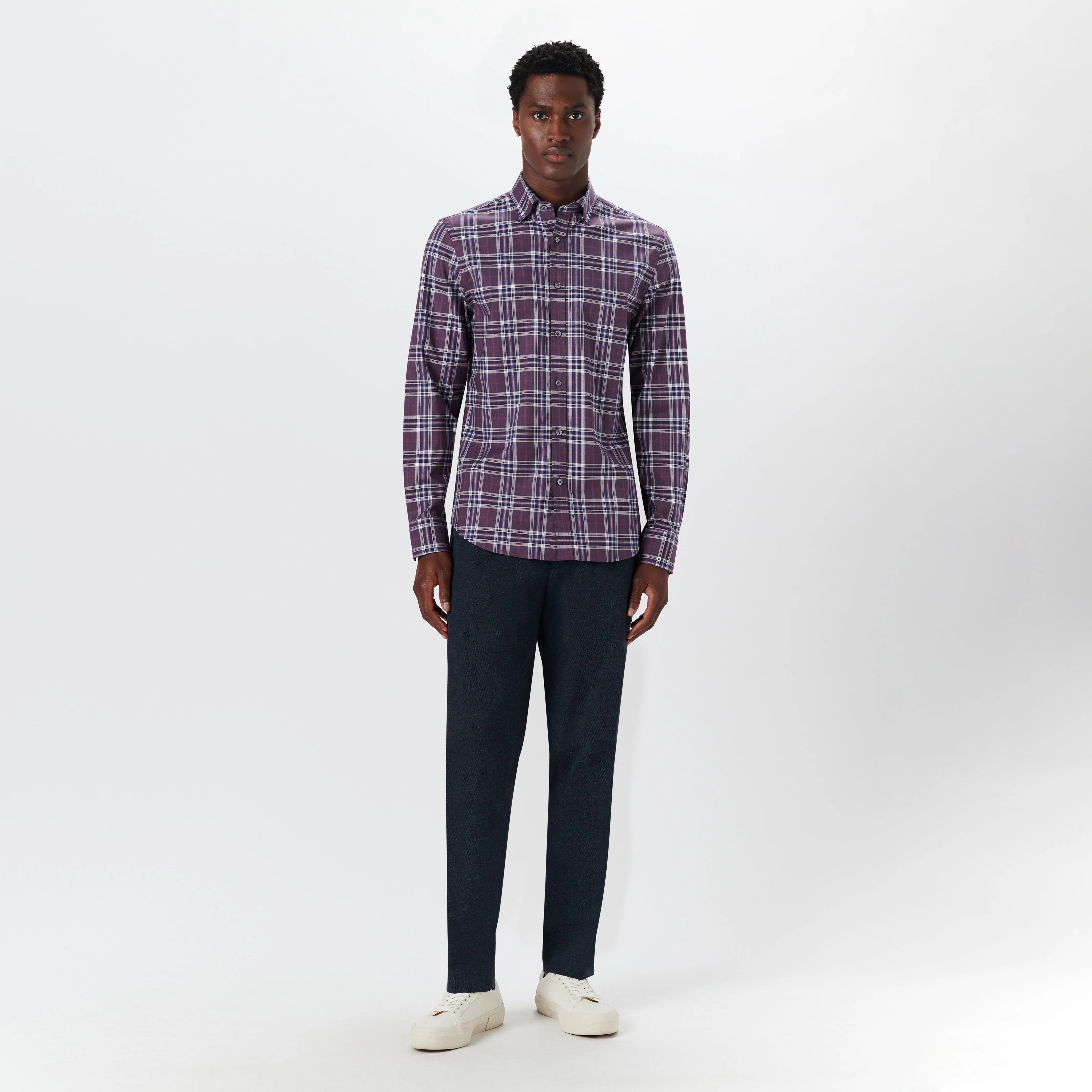 JULIAN Plaid Check Shirt sold by Bugatchi product image thumbnail 5