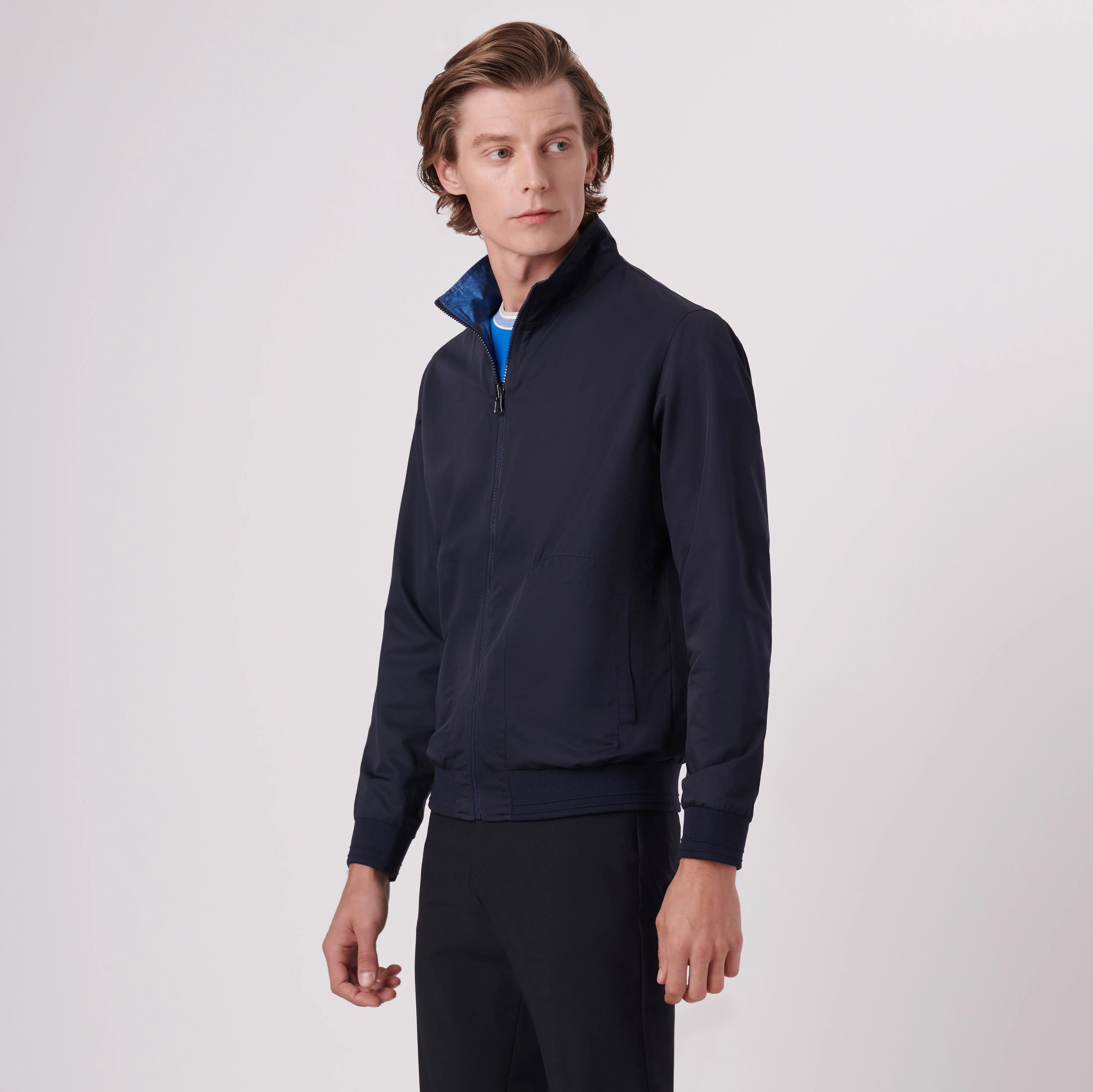 Performance Reversible Bomber Jacket sold by Bugatchi product image thumbnail 3