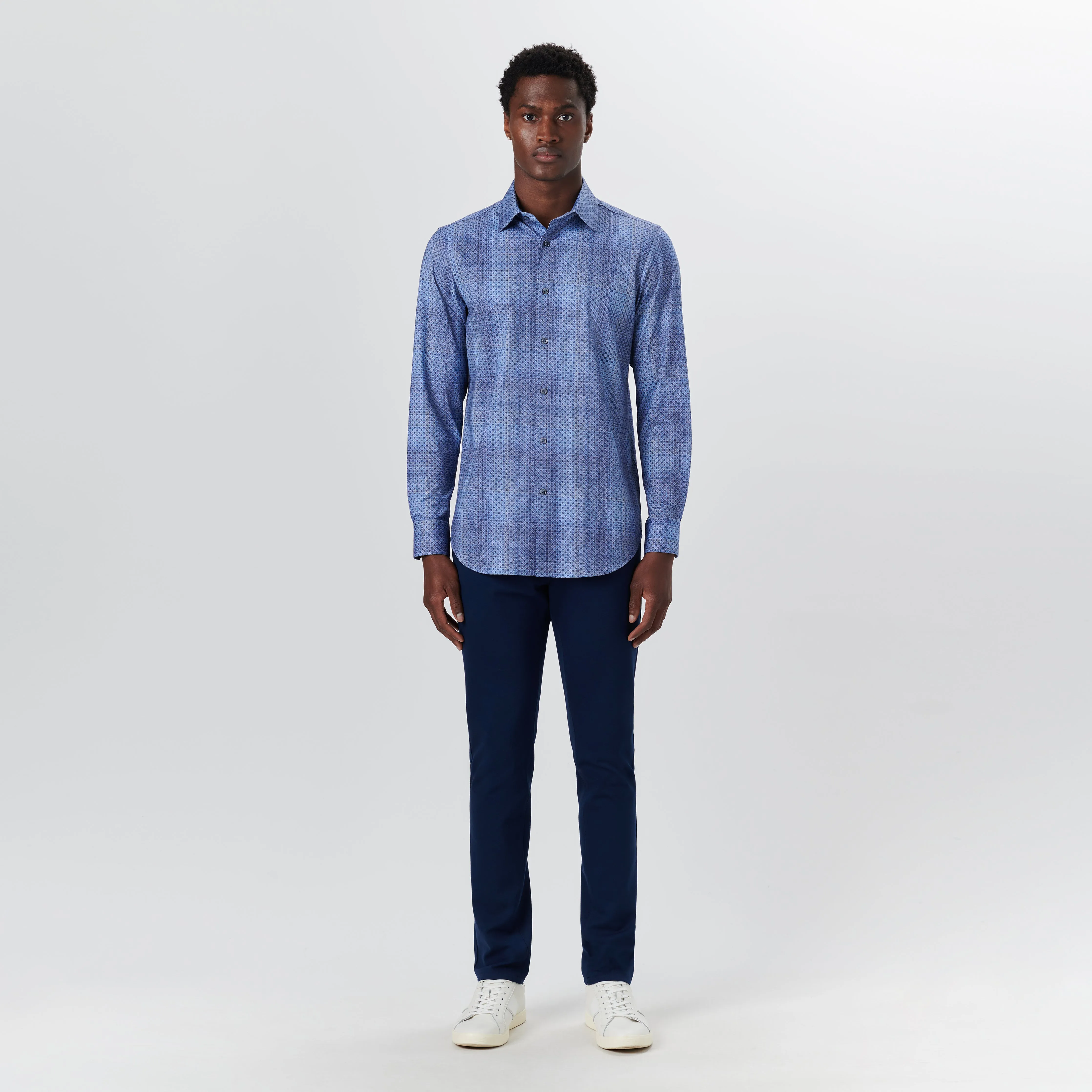 JAMES Medallion Print OoohCotton Shirt sold by Bugatchi product image thumbnail 5