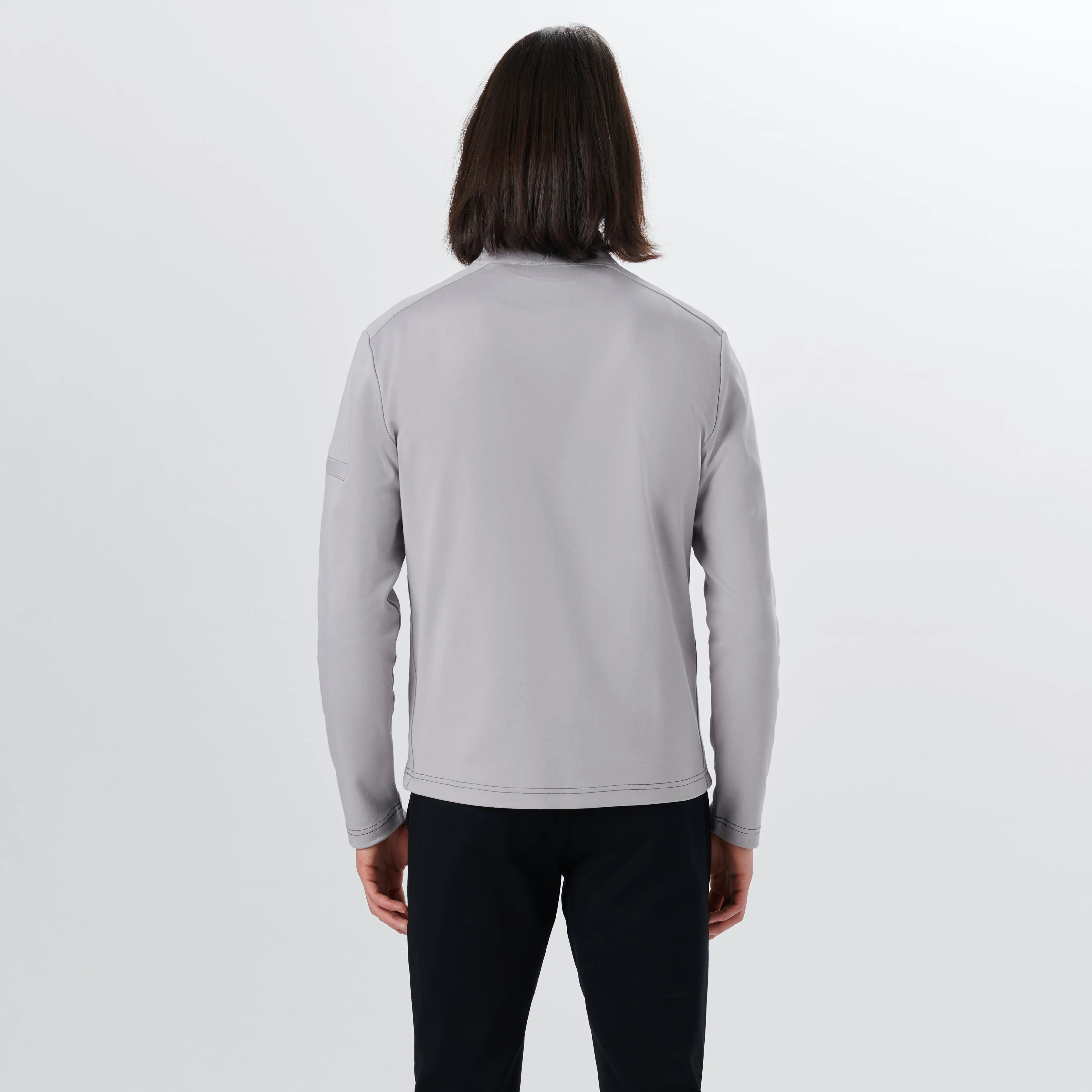 Long Sleeve Quarter Zip Pullover sold by Bugatchi product image thumbnail 4