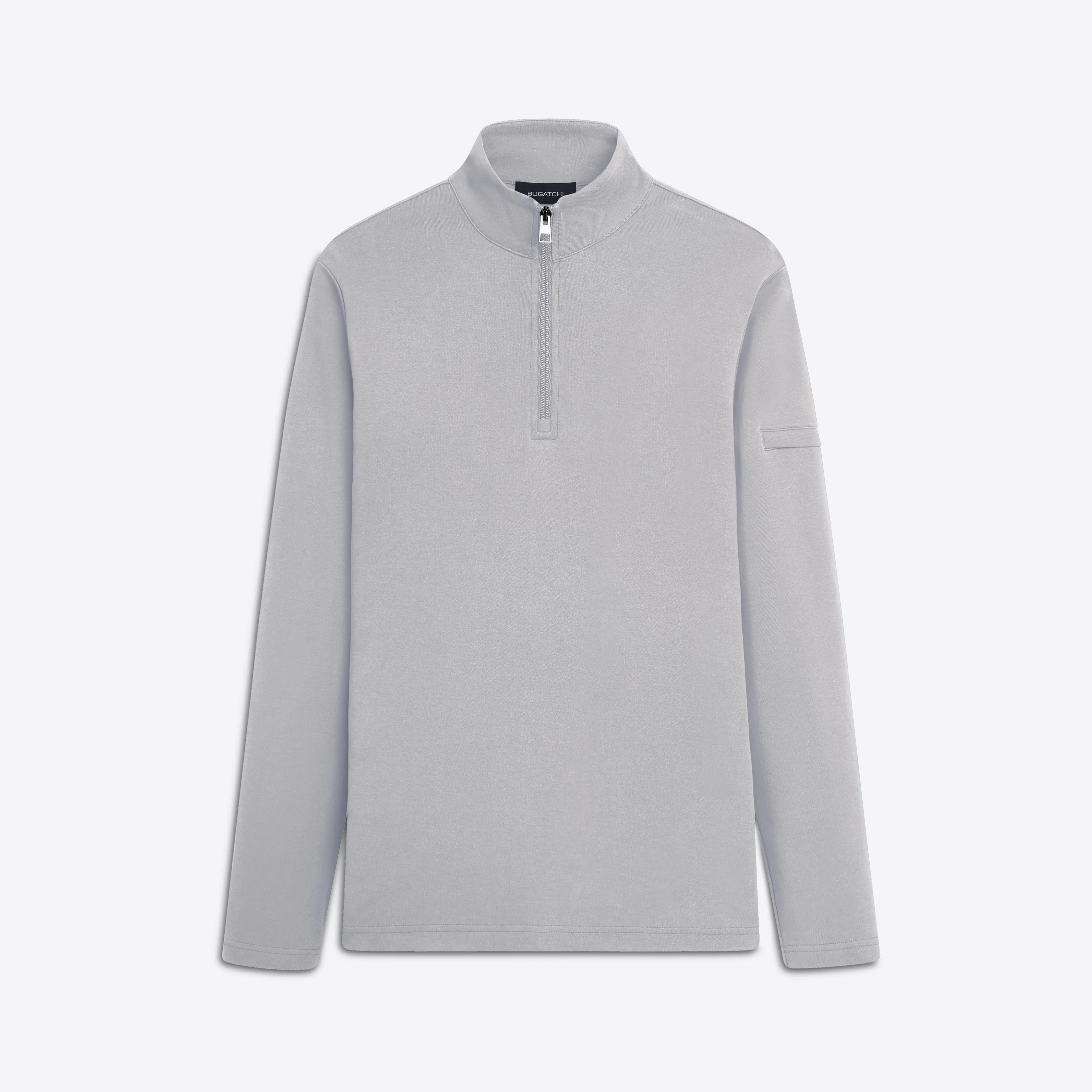 Long Sleeve Quarter Zip Pullover sold by Bugatchi