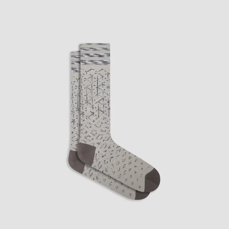 Geometric Mid-Calf Socks sold by Bugatchi