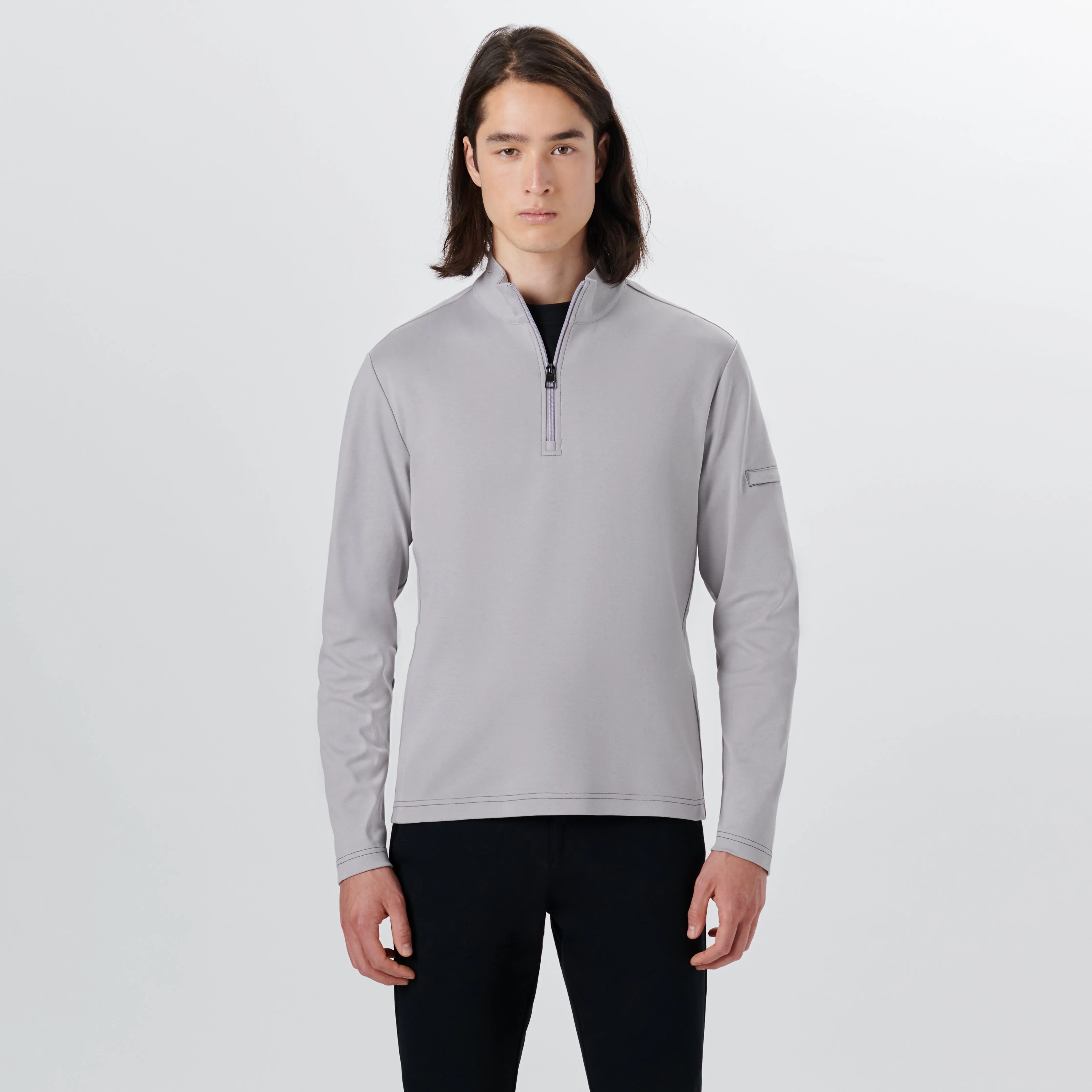 Long Sleeve Quarter Zip Pullover sold by Bugatchi product image thumbnail 2