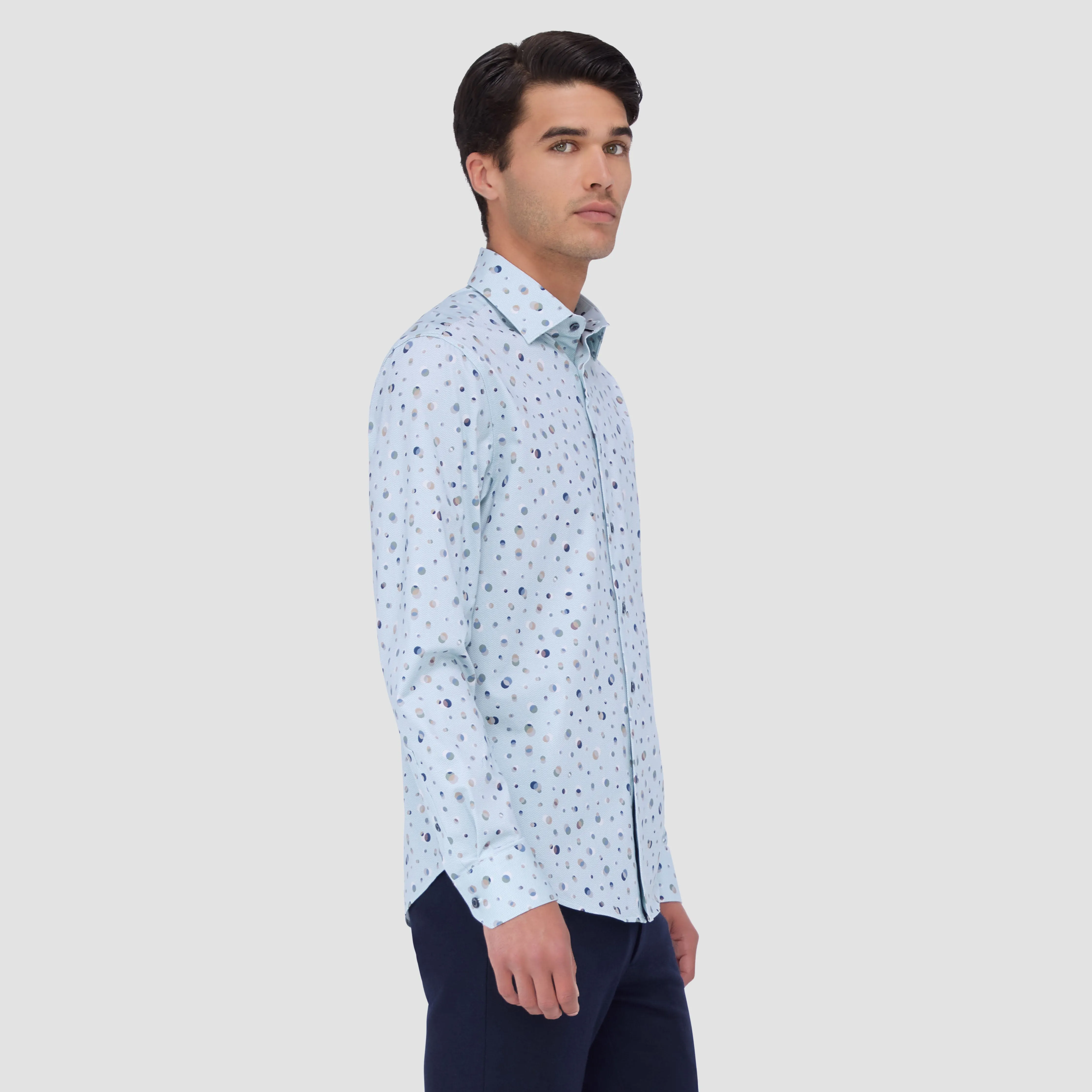 James Geometric OoohCotton Shirt sold by Bugatchi product image thumbnail 3