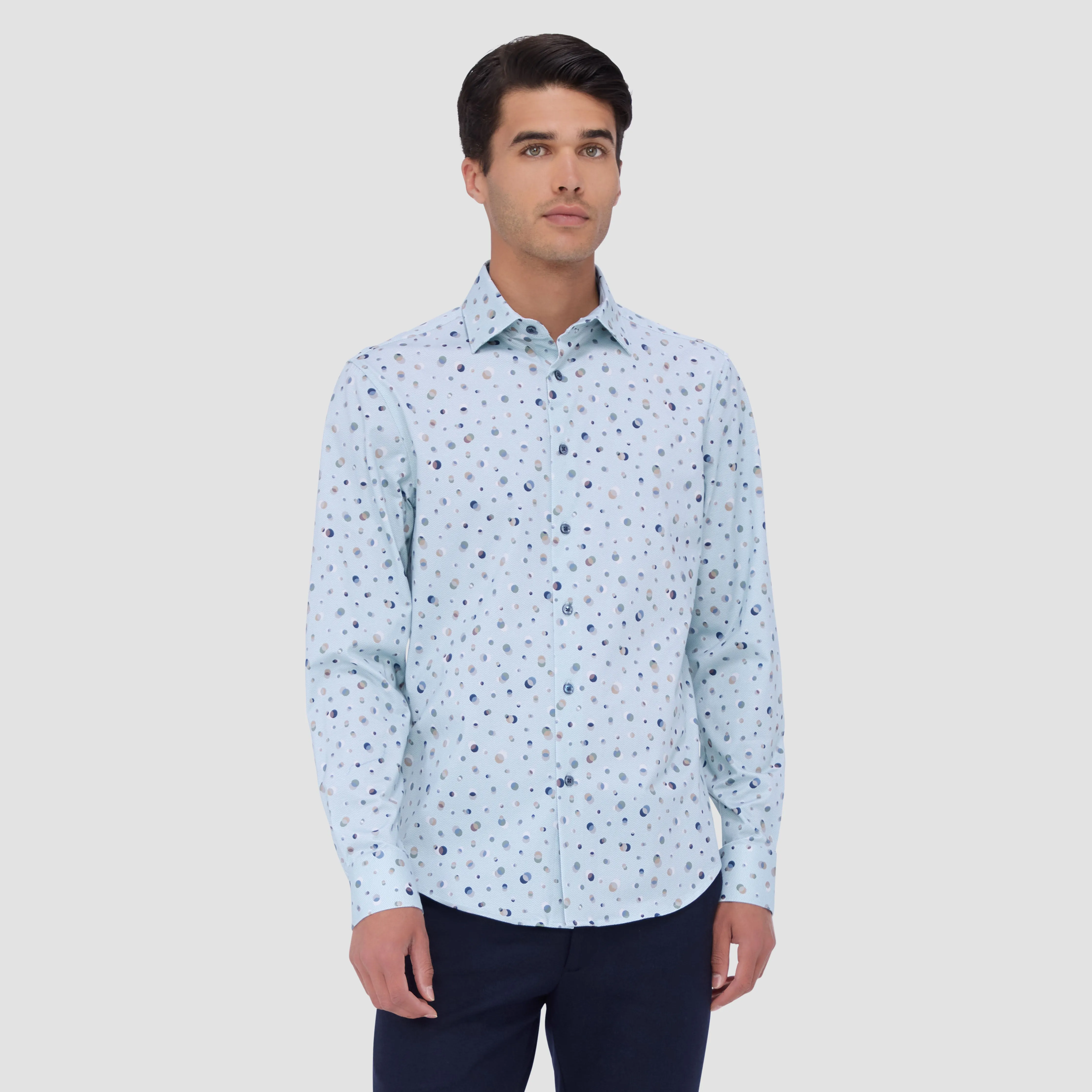 James Geometric OoohCotton Shirt sold by Bugatchi product image thumbnail 2