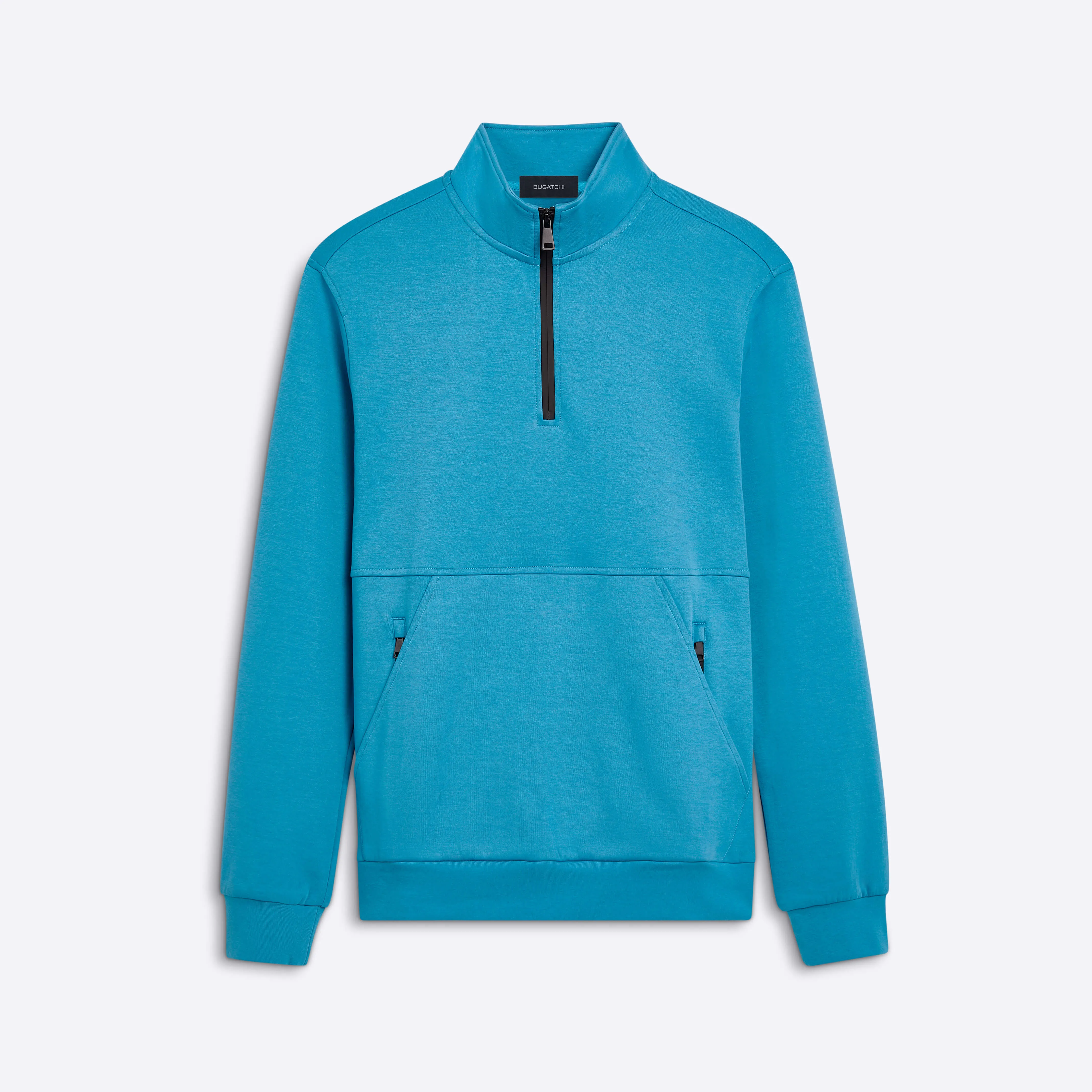 Quarter Zip Mock Neck Sweatshirt sold by Bugatchi