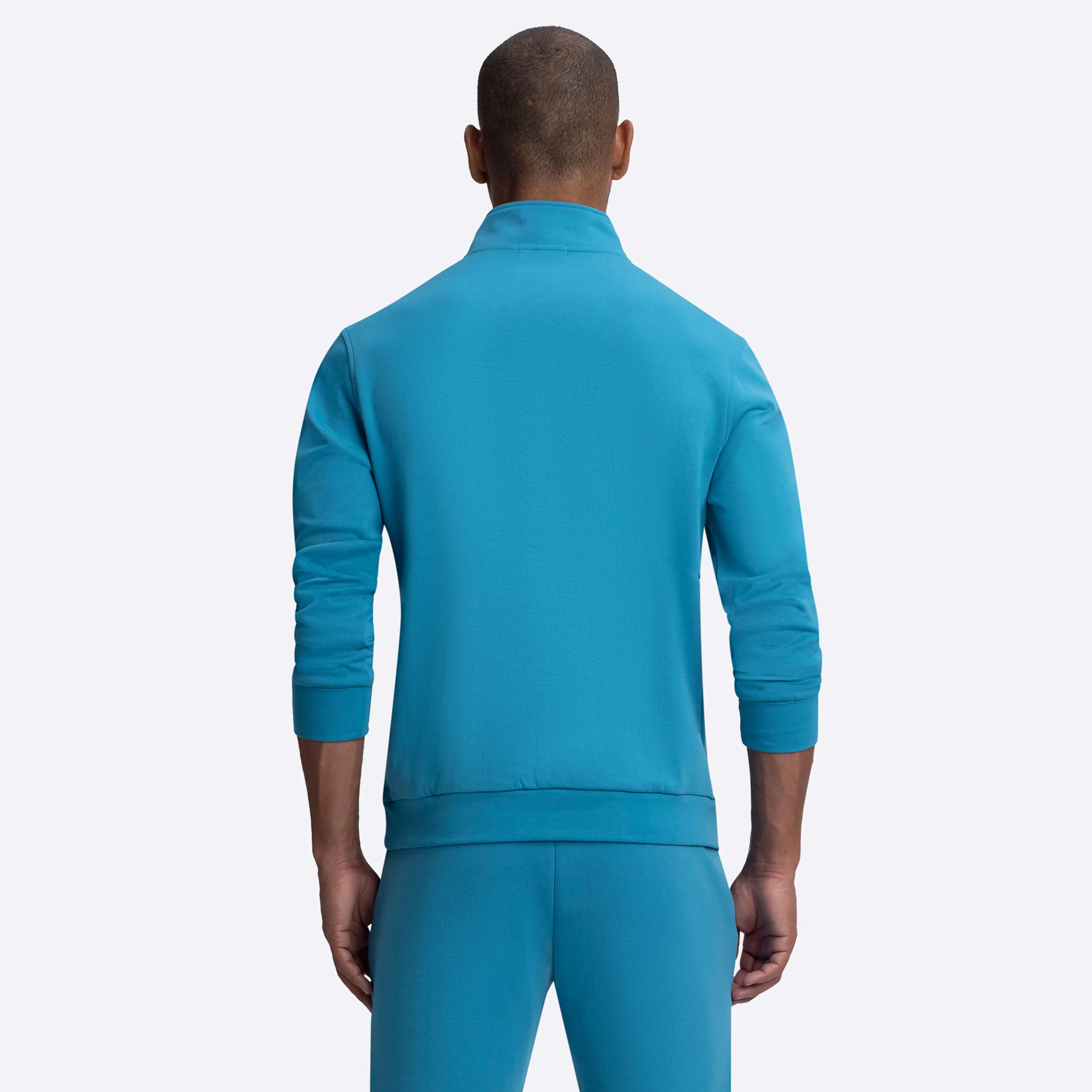 Quarter Zip Mock Neck Sweatshirt sold by Bugatchi product image thumbnail 4