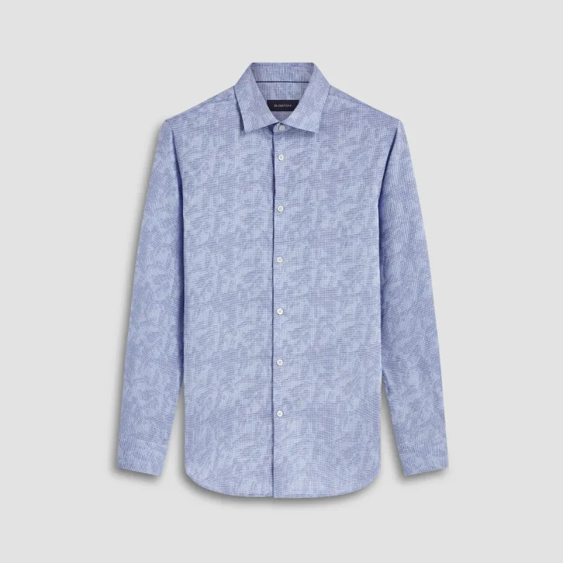 Julian Pin Check Print Shirt sold by Bugatchi
