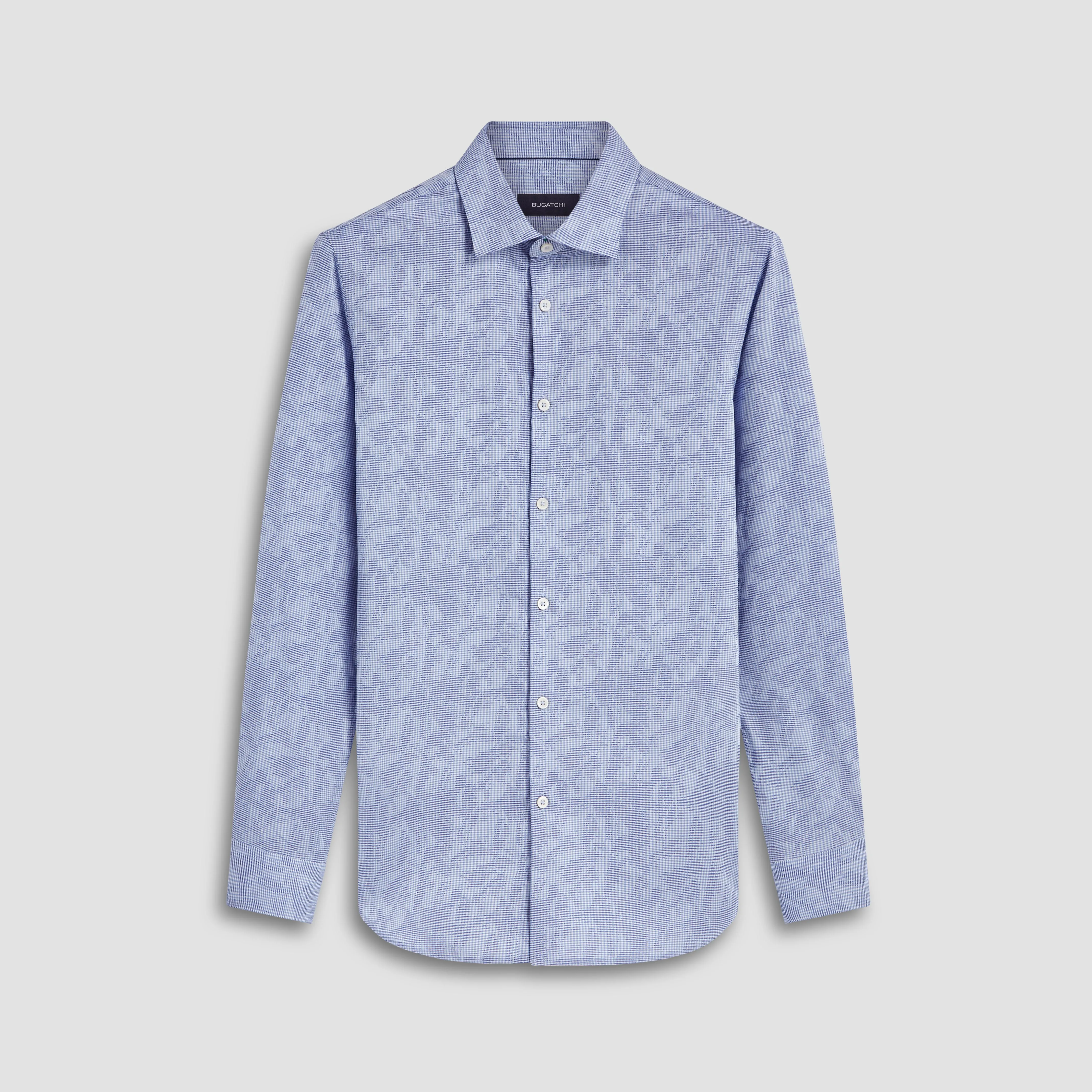 Julian Pin Check Print Shirt sold by Bugatchi