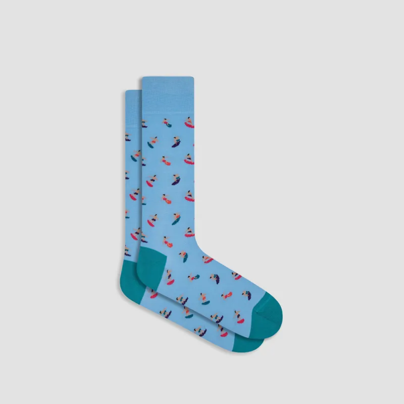 Surfers Mid-Calf Socks sold by Bugatchi