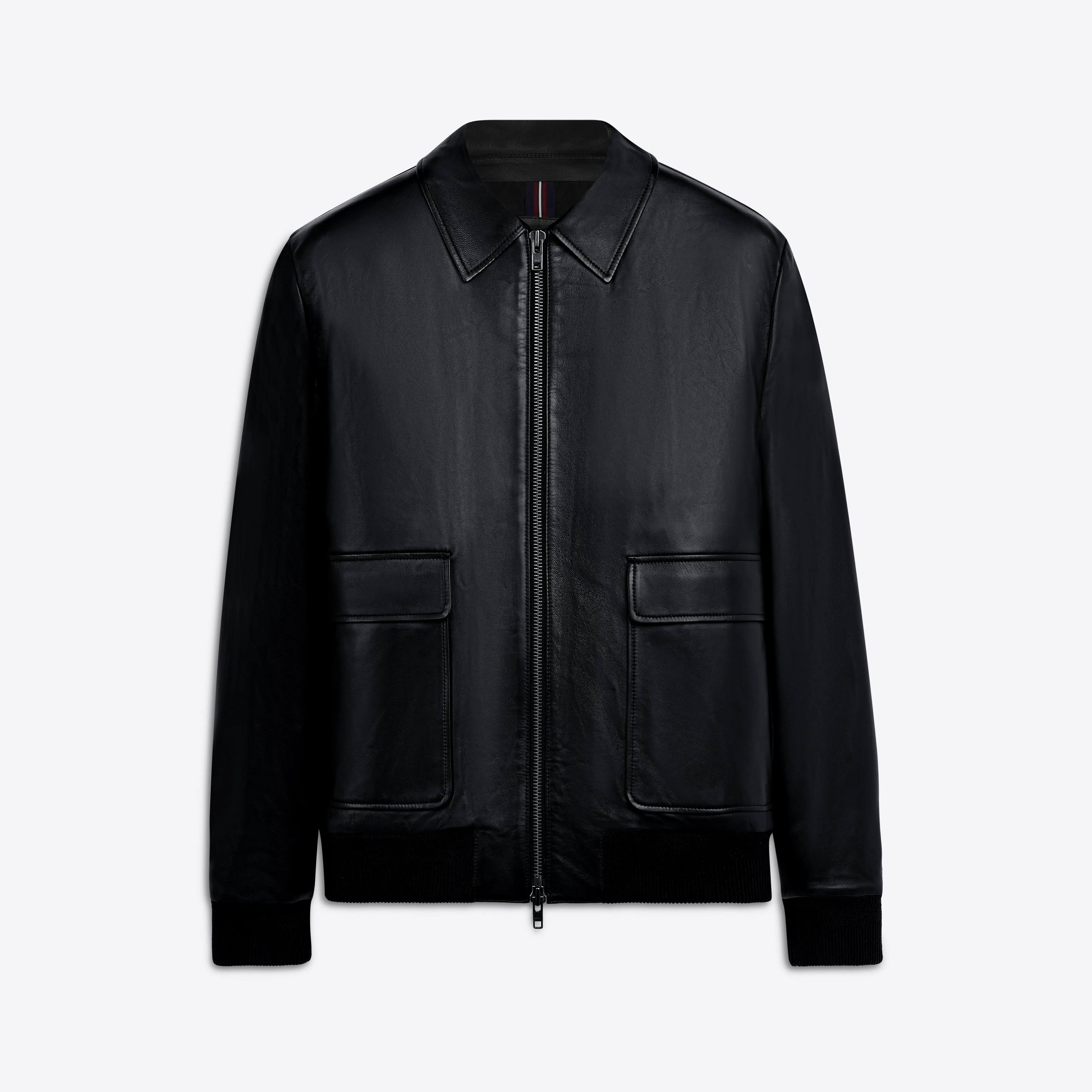 Leather Bomber Jacket sold by Bugatchi