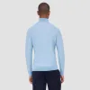 Bird's Eye Jacquard Quarter-Zip Mock Neck Sweater sold by Bugatchi
