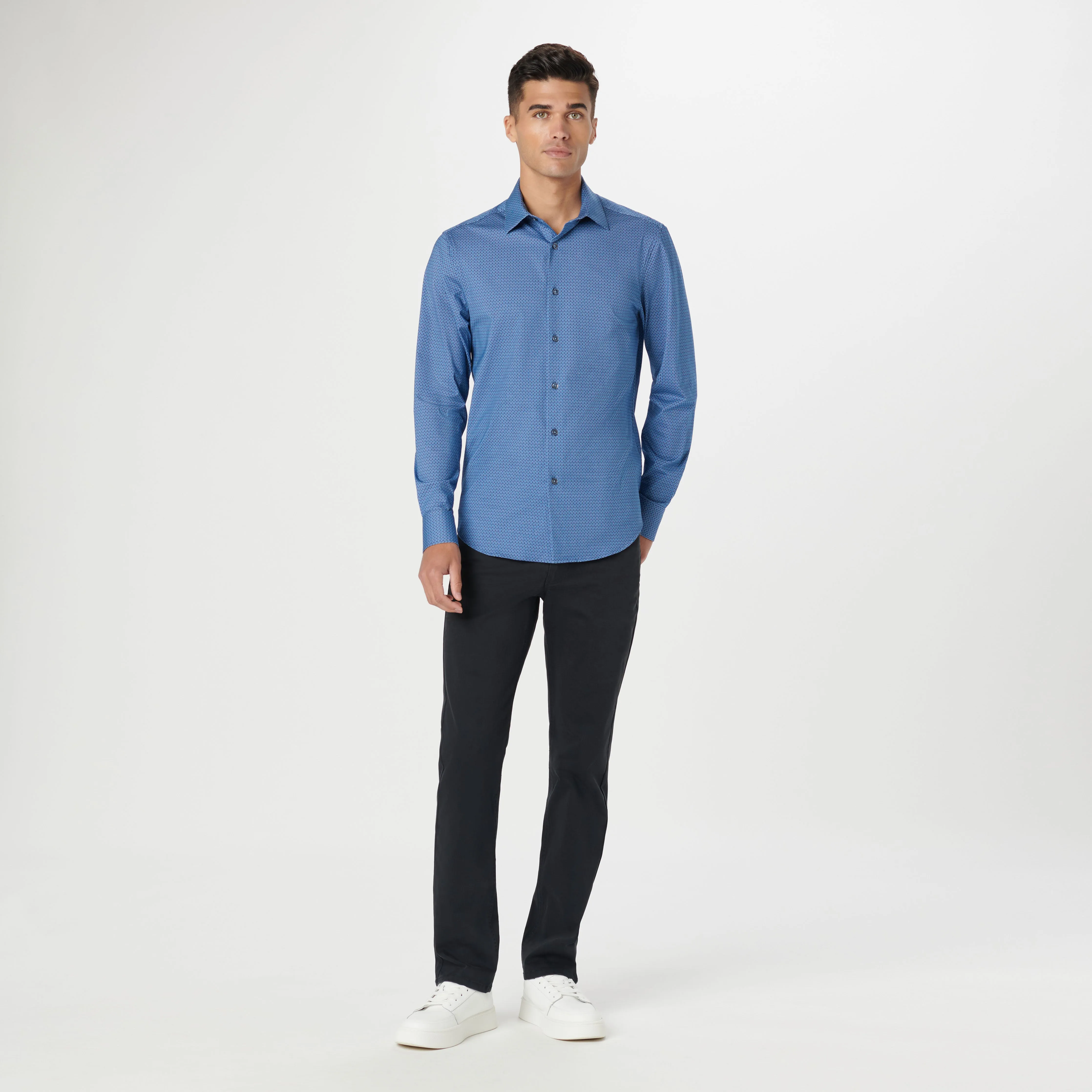 James Serpentine Stripe OoohCotton Shirt sold by Bugatchi product image thumbnail 5