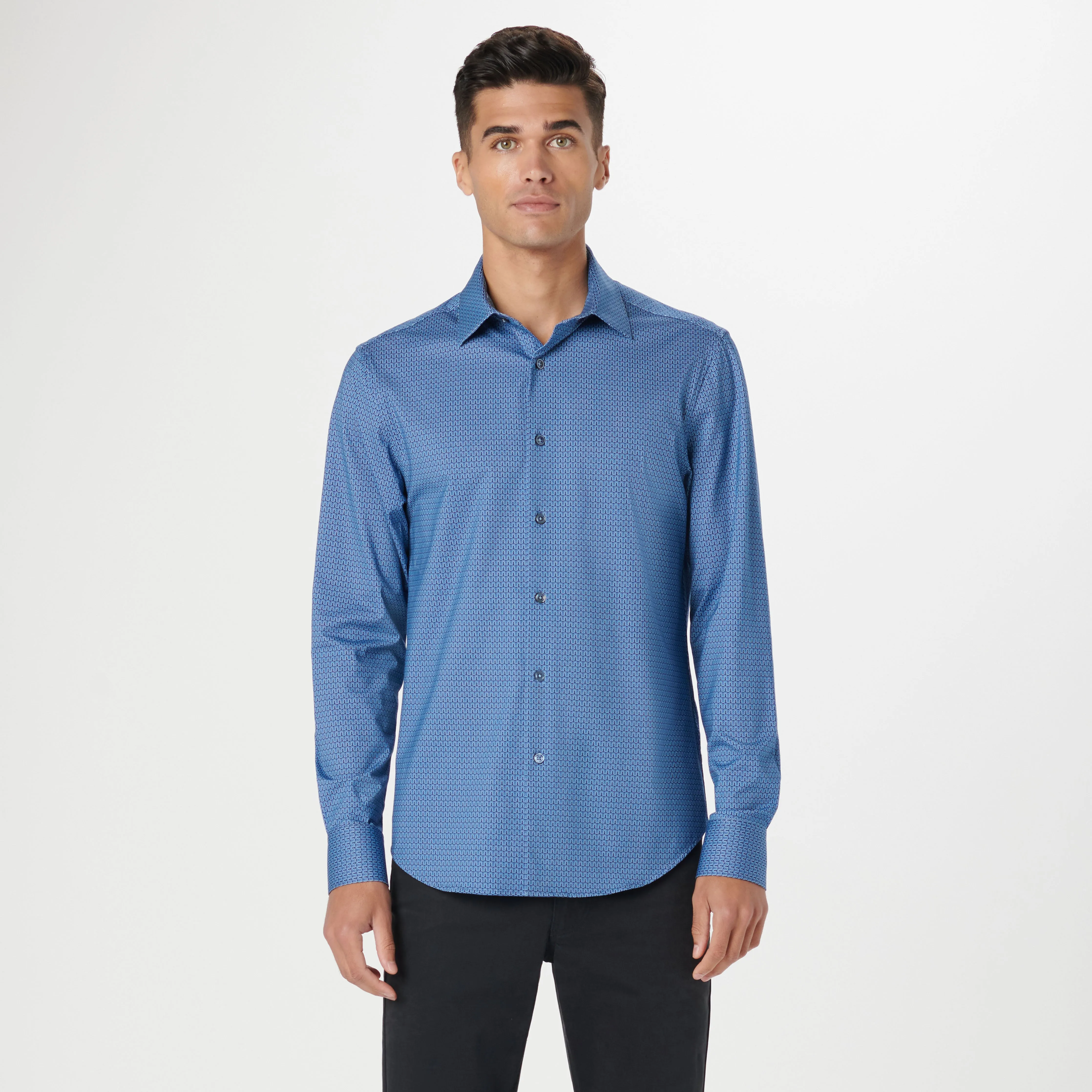 James Serpentine Stripe OoohCotton Shirt sold by Bugatchi product image thumbnail 2