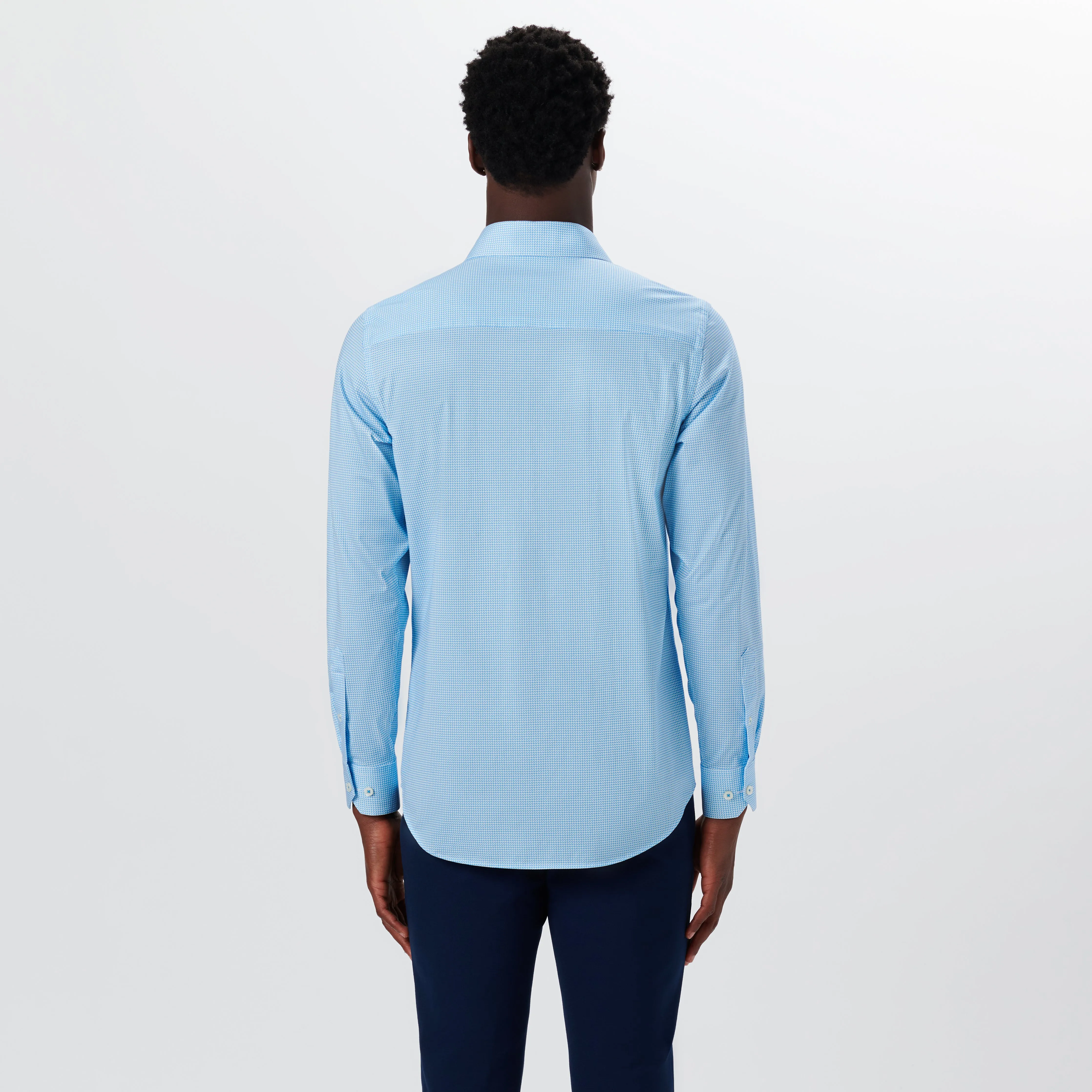 JAMES Chevron Stripe OoohCotton Shirt sold by Bugatchi product image thumbnail 4