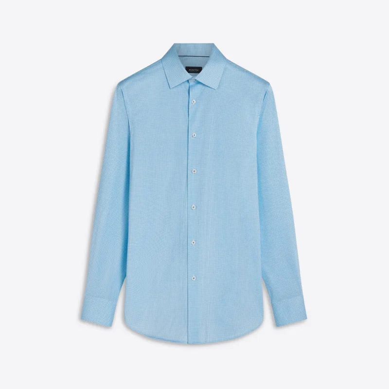 JAMES Chevron Stripe OoohCotton Shirt sold by Bugatchi