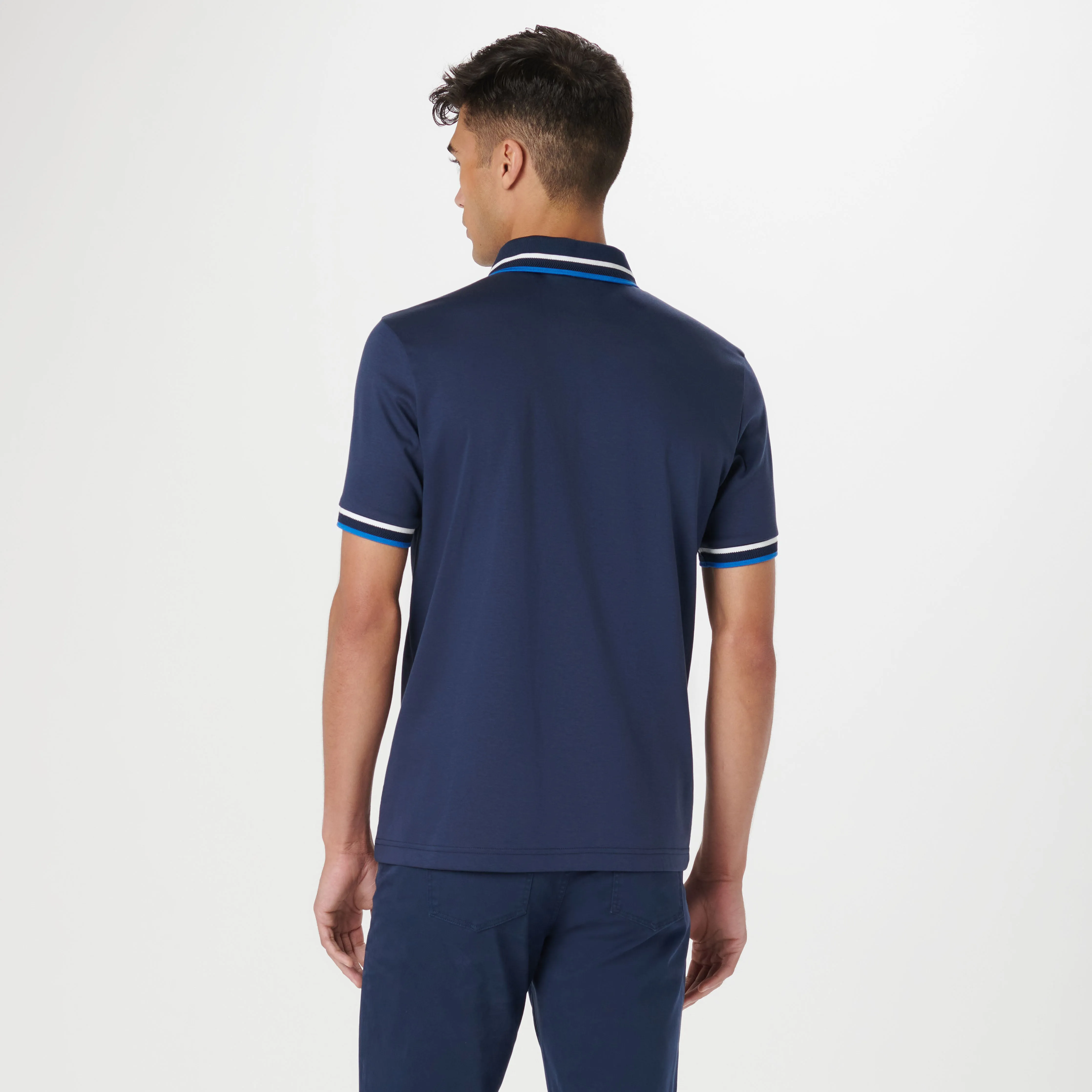 Tipped Solid Polo sold by Bugatchi product image thumbnail 4