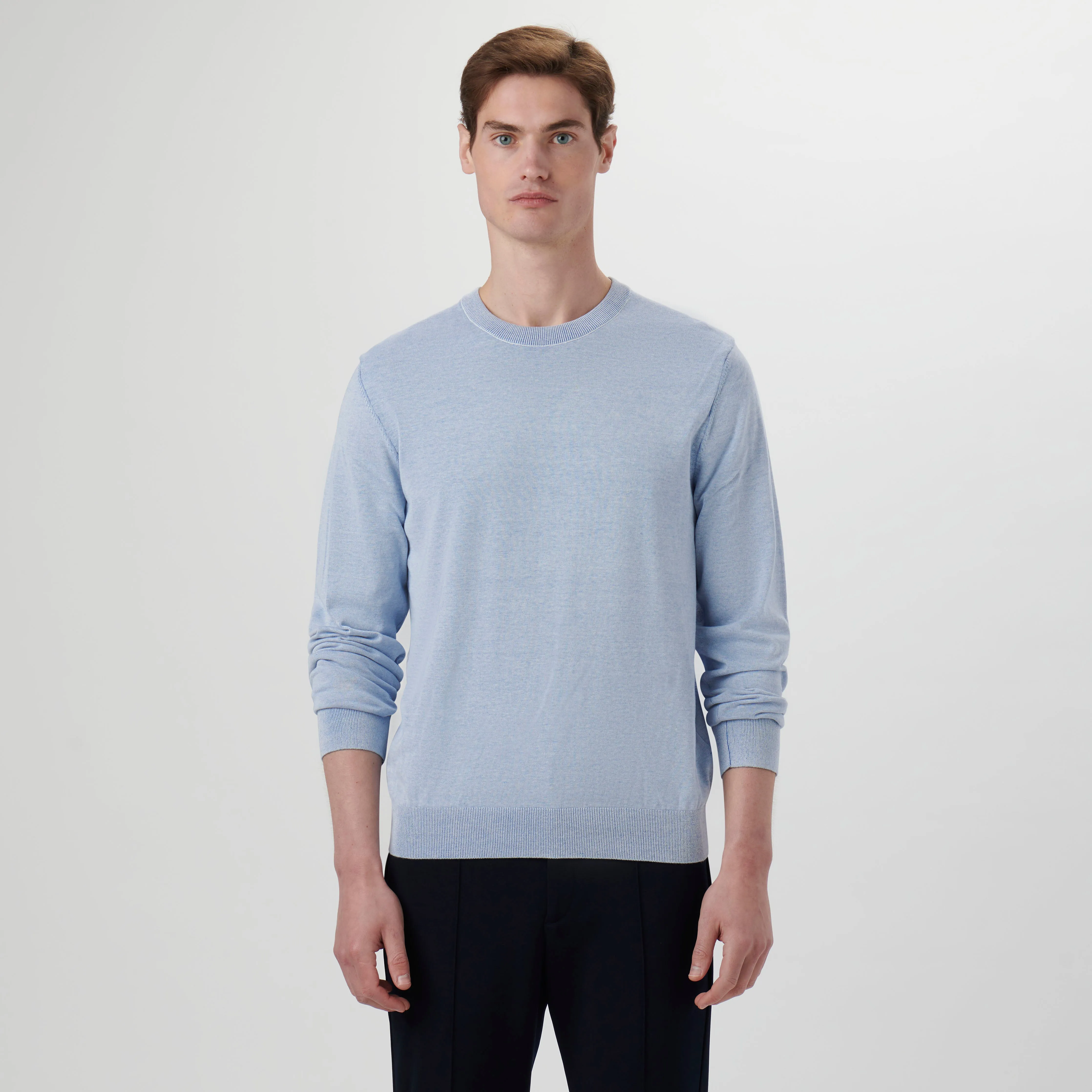 Melange Crew Neck Sweater sold by Bugatchi product image thumbnail 2