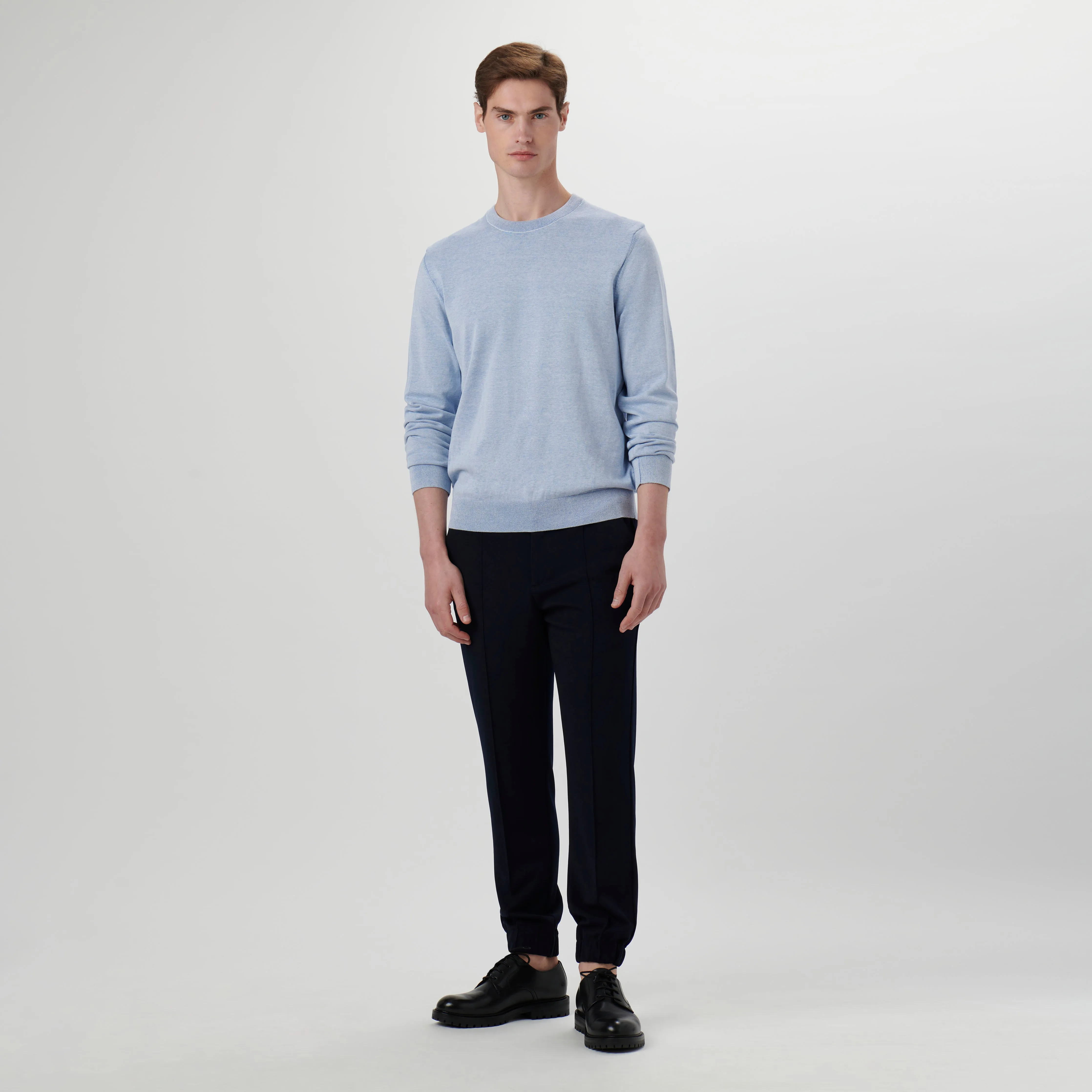Melange Crew Neck Sweater sold by Bugatchi product image thumbnail 5