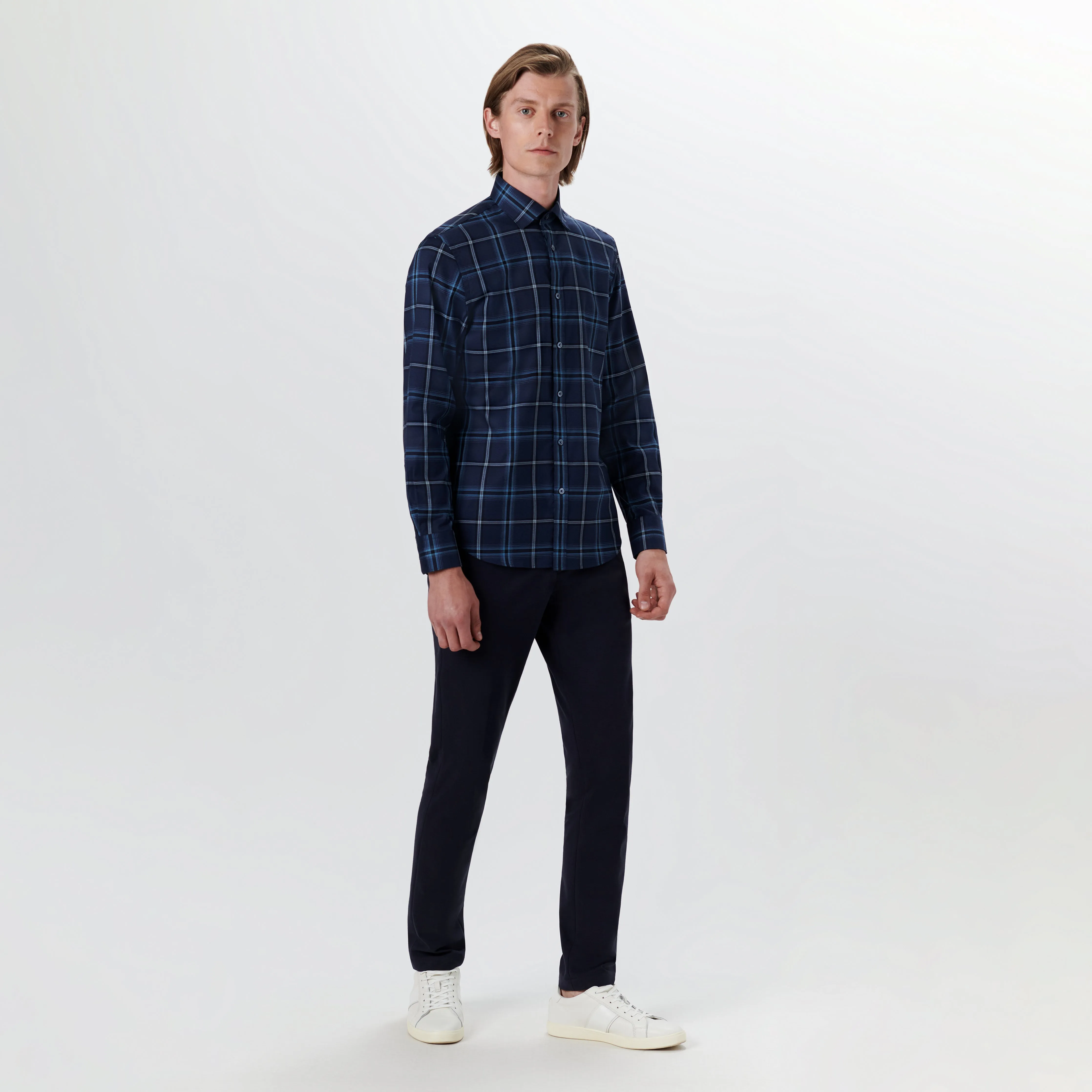 JULIAN Plaid Check Shirt sold by Bugatchi product image thumbnail 5