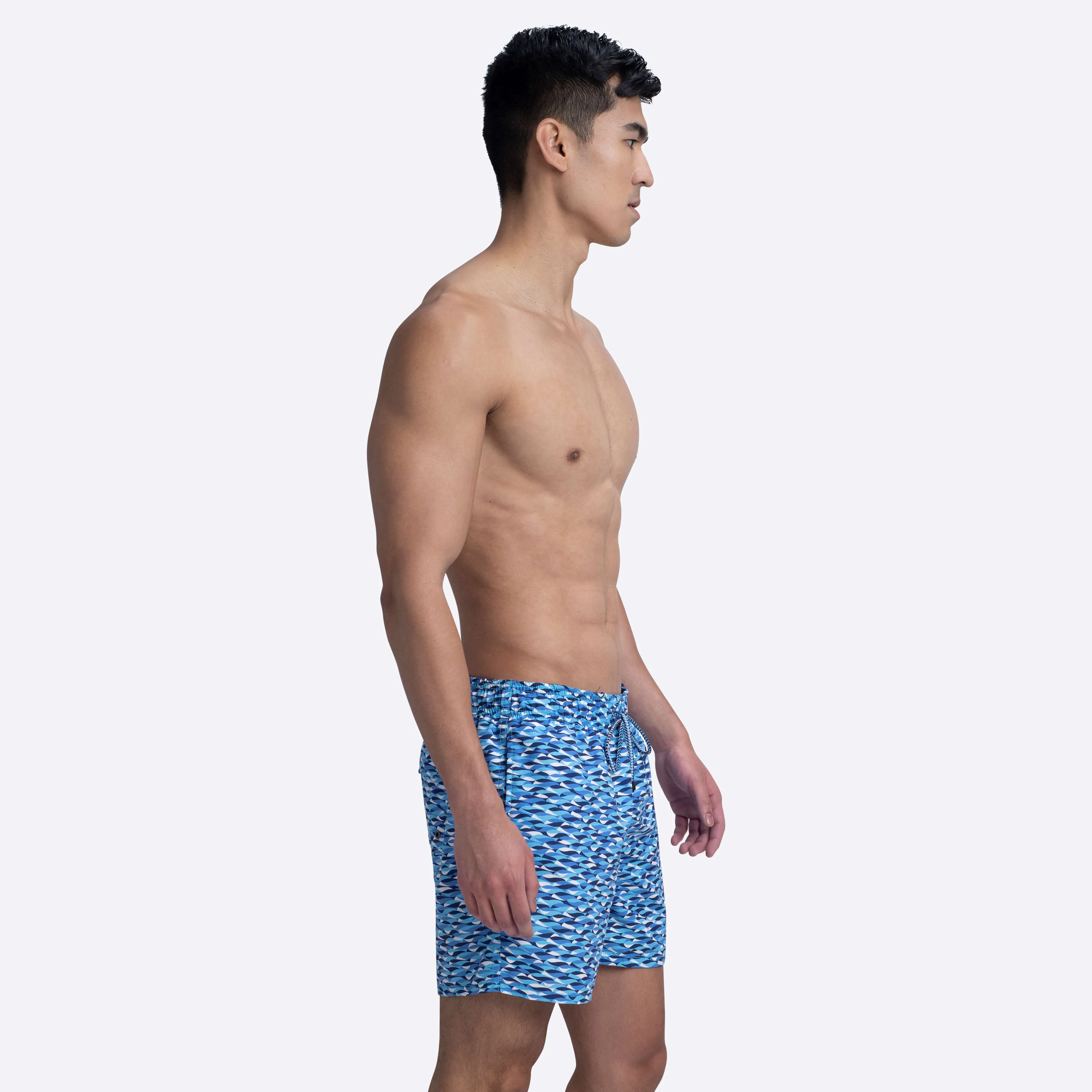 LENOX Abstract Print Swim Trunks sold by Bugatchi product image thumbnail 4