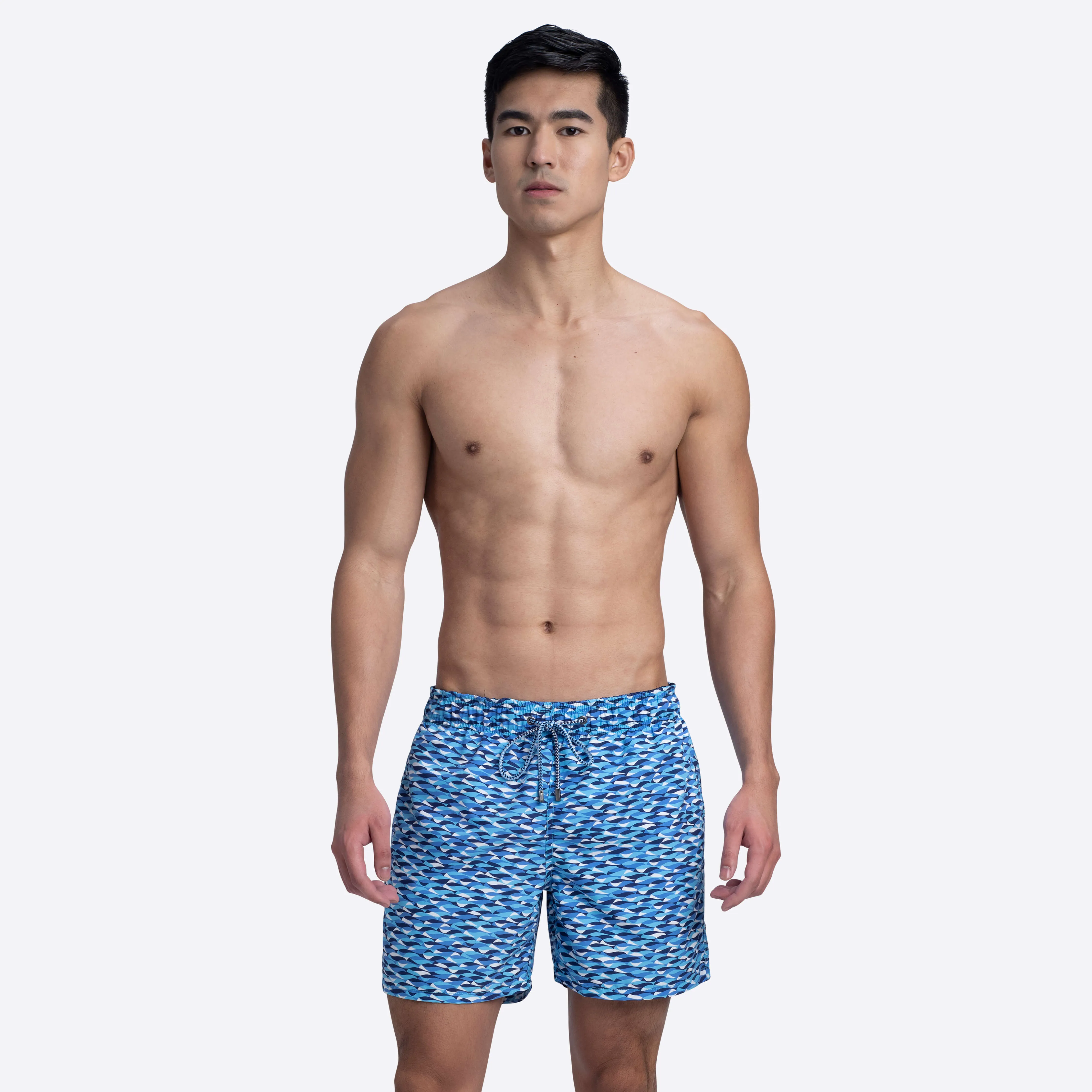 LENOX Abstract Print Swim Trunks sold by Bugatchi product image thumbnail 3
