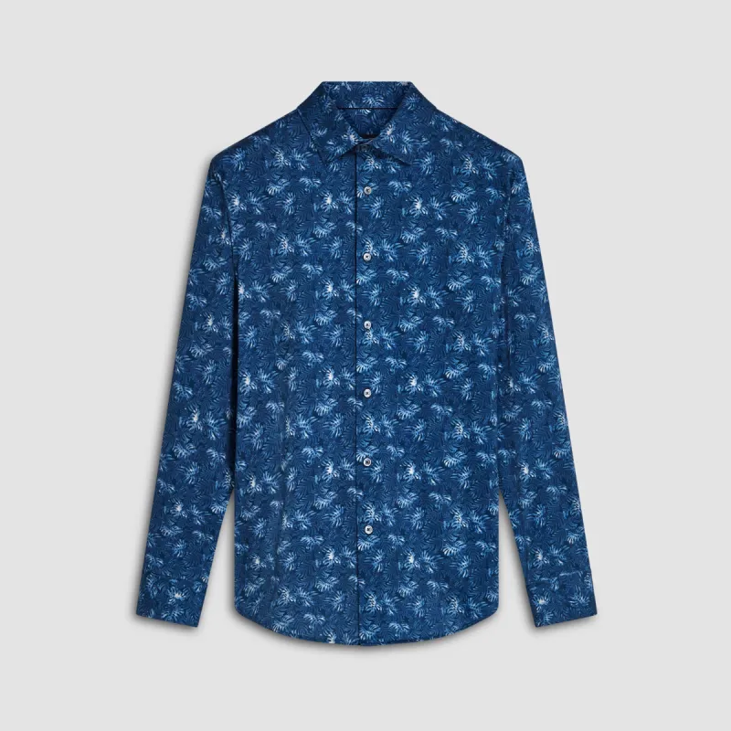 James Leaf Print OoohCotton Shirt sold by Bugatchi
