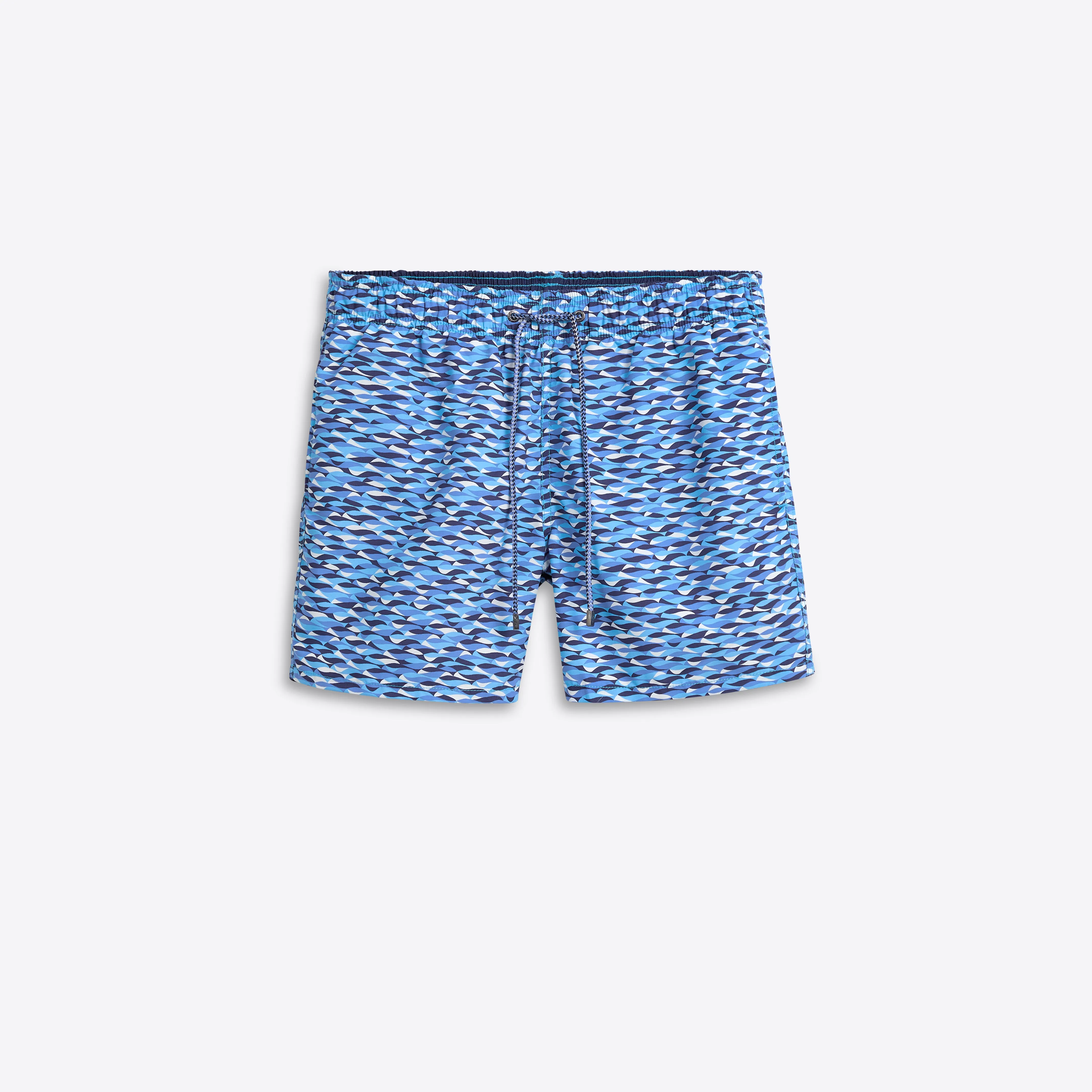 LENOX Abstract Print Swim Trunks sold by Bugatchi