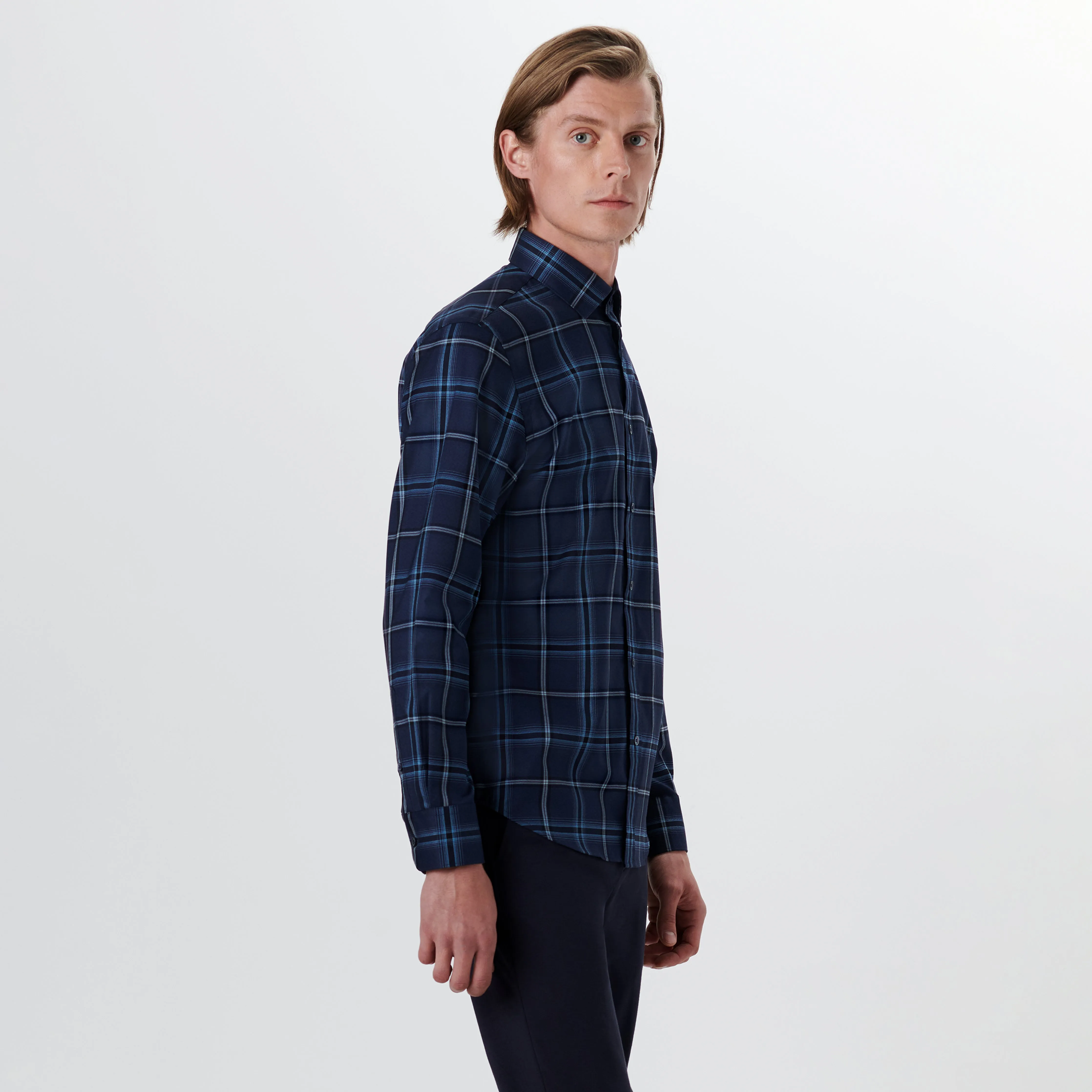 JULIAN Plaid Check Shirt sold by Bugatchi product image thumbnail 3