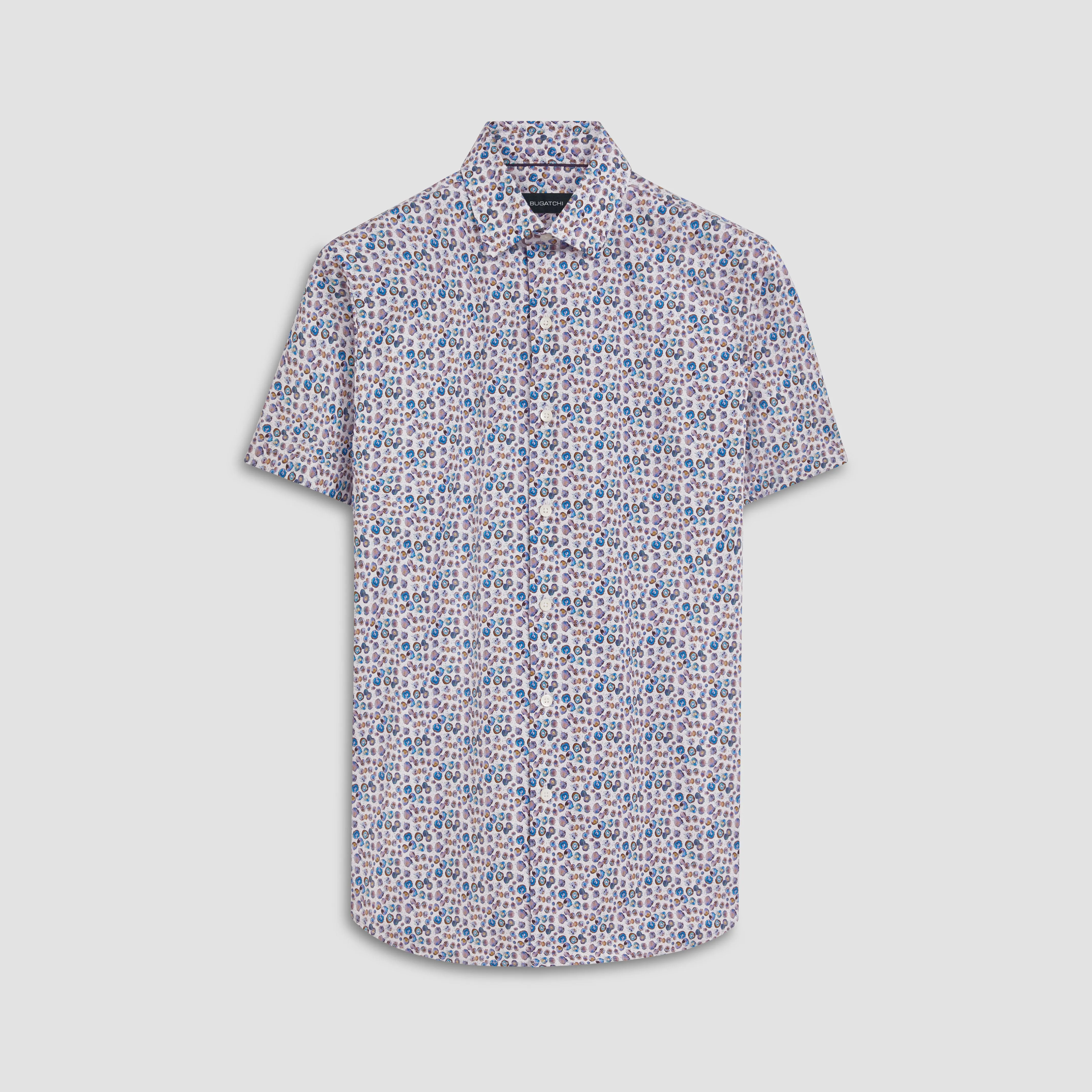 Orson Abstract Print Short Sleeve Shirt sold by Bugatchi