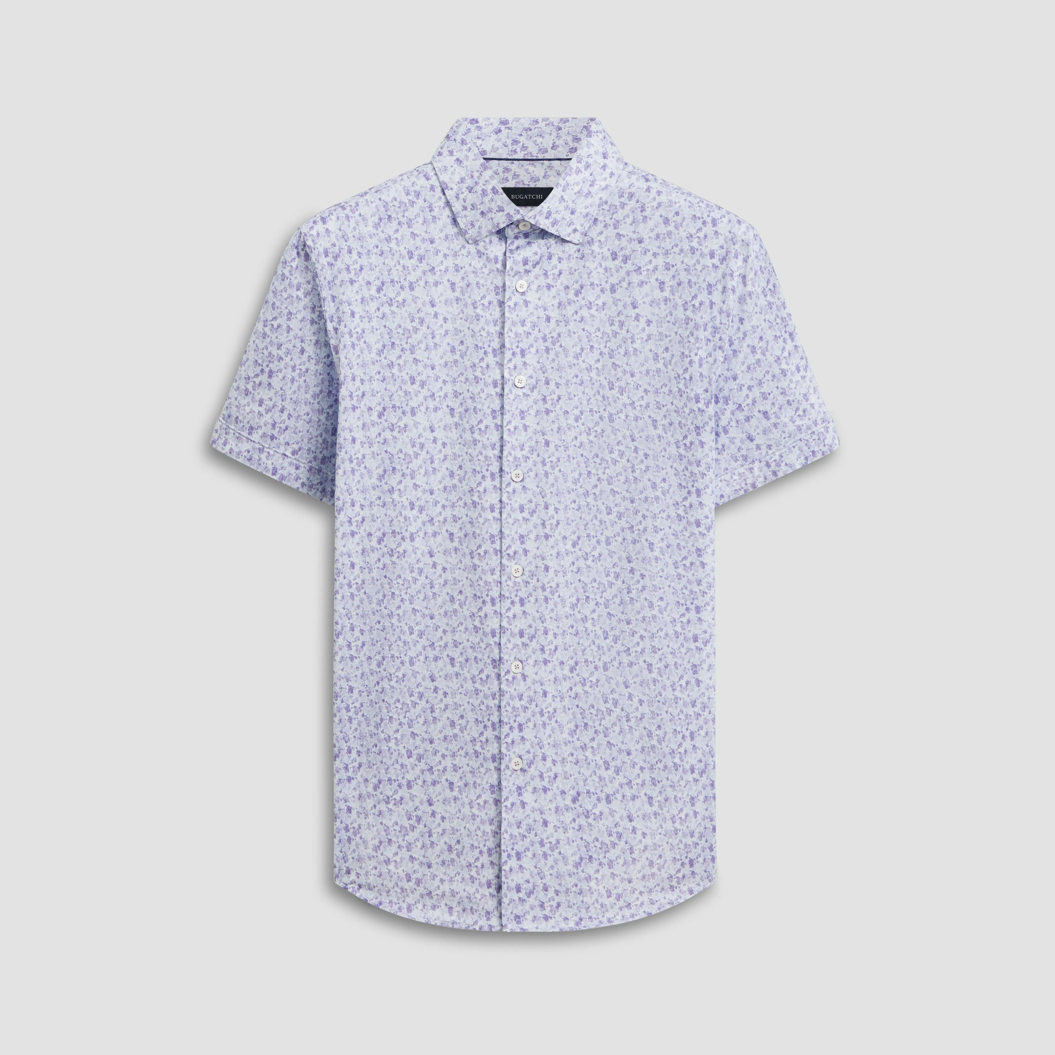 Miles Abstract OoohCotton Short Sleeve Shirt sold by Bugatchi