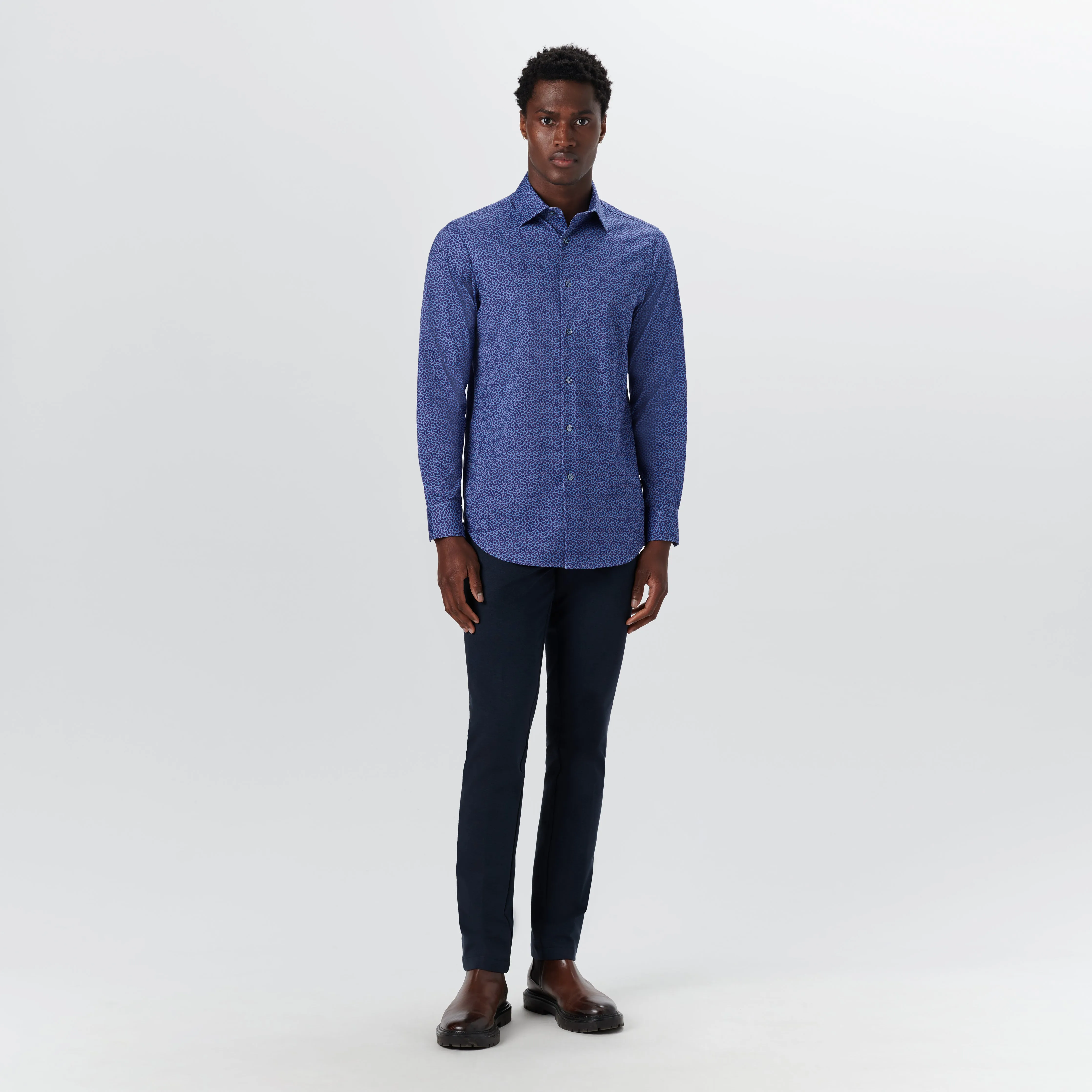 JAMES Paisley Print OoohCotton Shirt sold by Bugatchi product image thumbnail 5