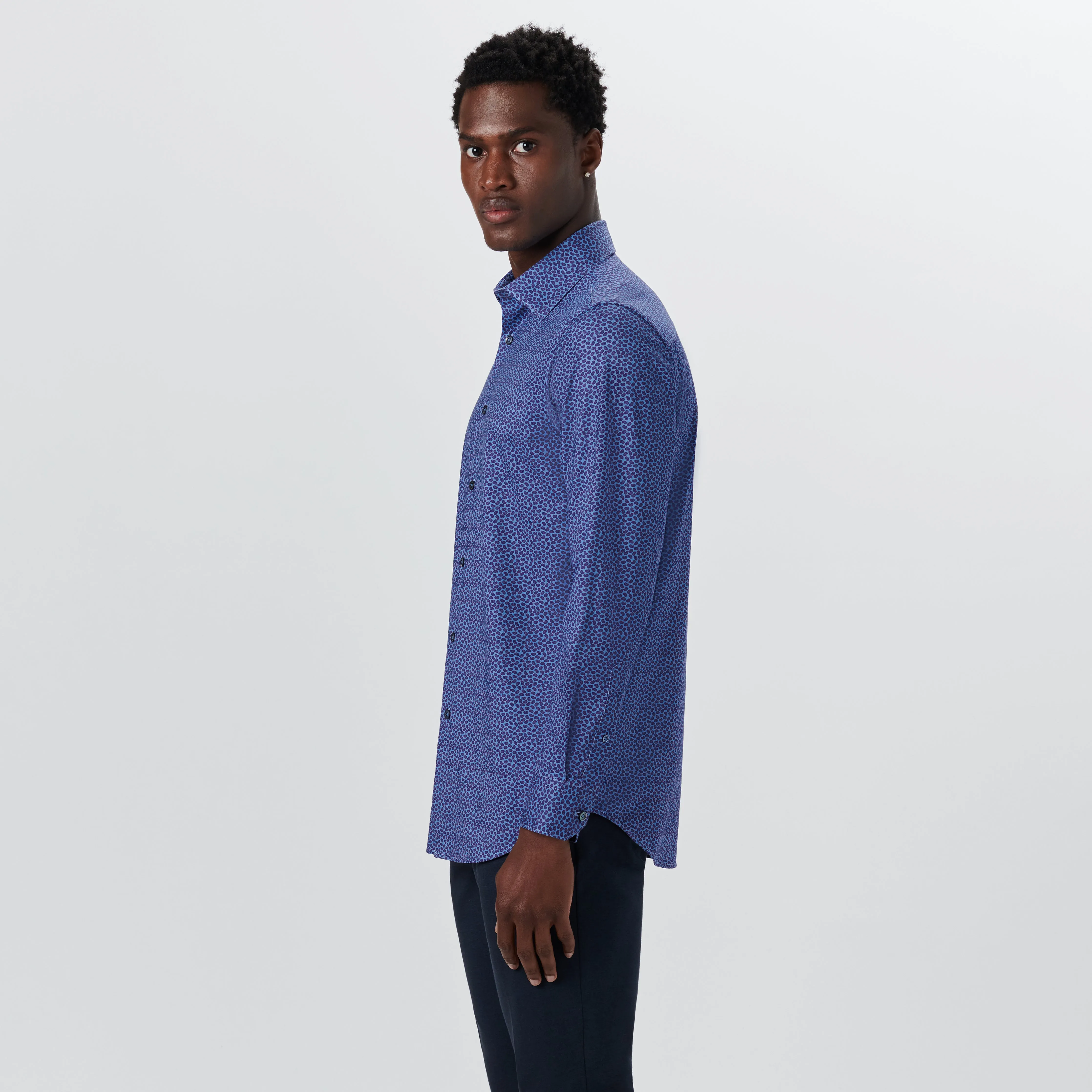 JAMES Paisley Print OoohCotton Shirt sold by Bugatchi product image thumbnail 3