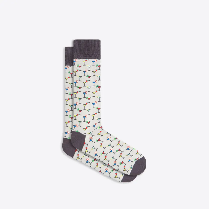 Cocktail Glass Mid-Calf Socks sold by Bugatchi