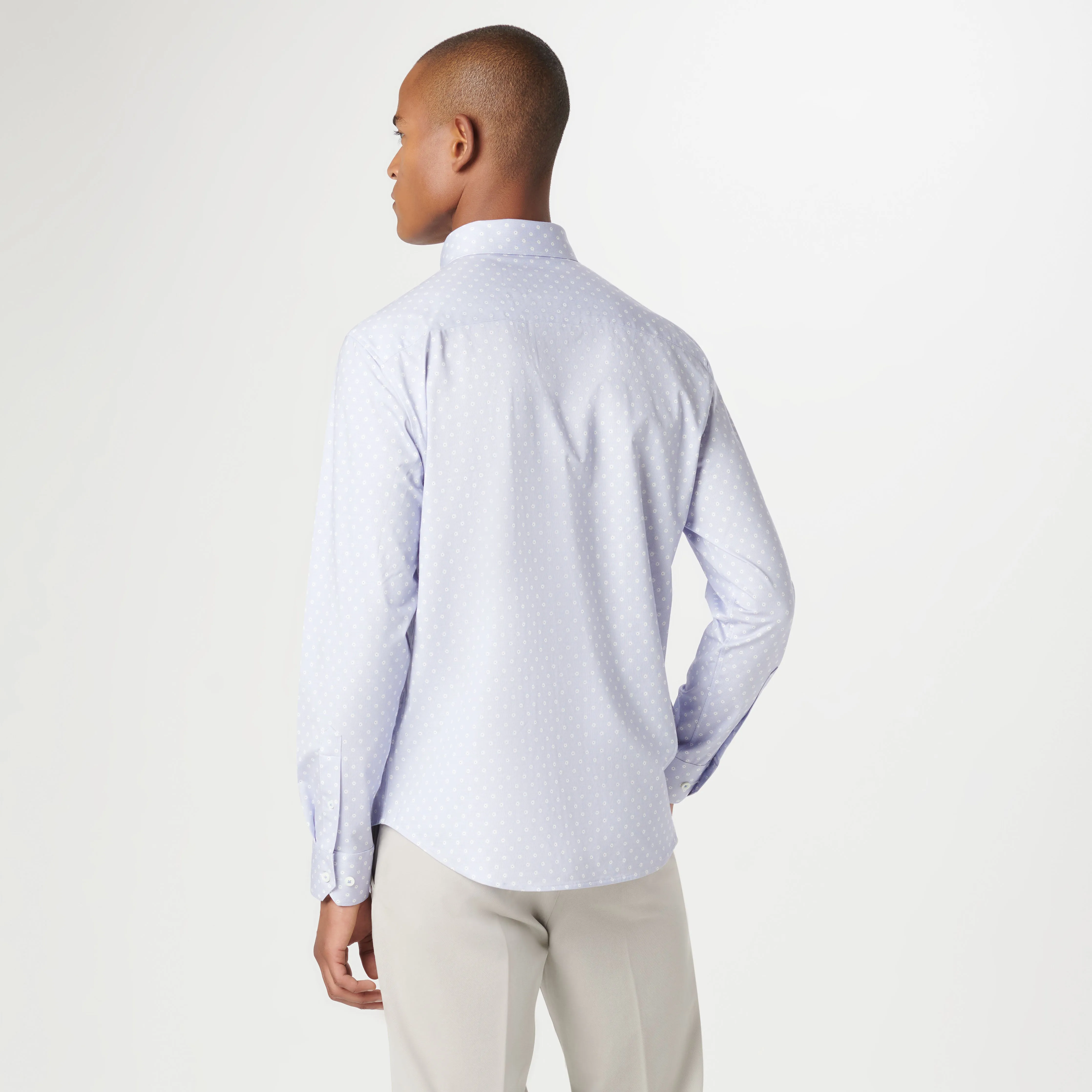 Jules Floral OoohCotton Shirt sold by Bugatchi product image thumbnail 5