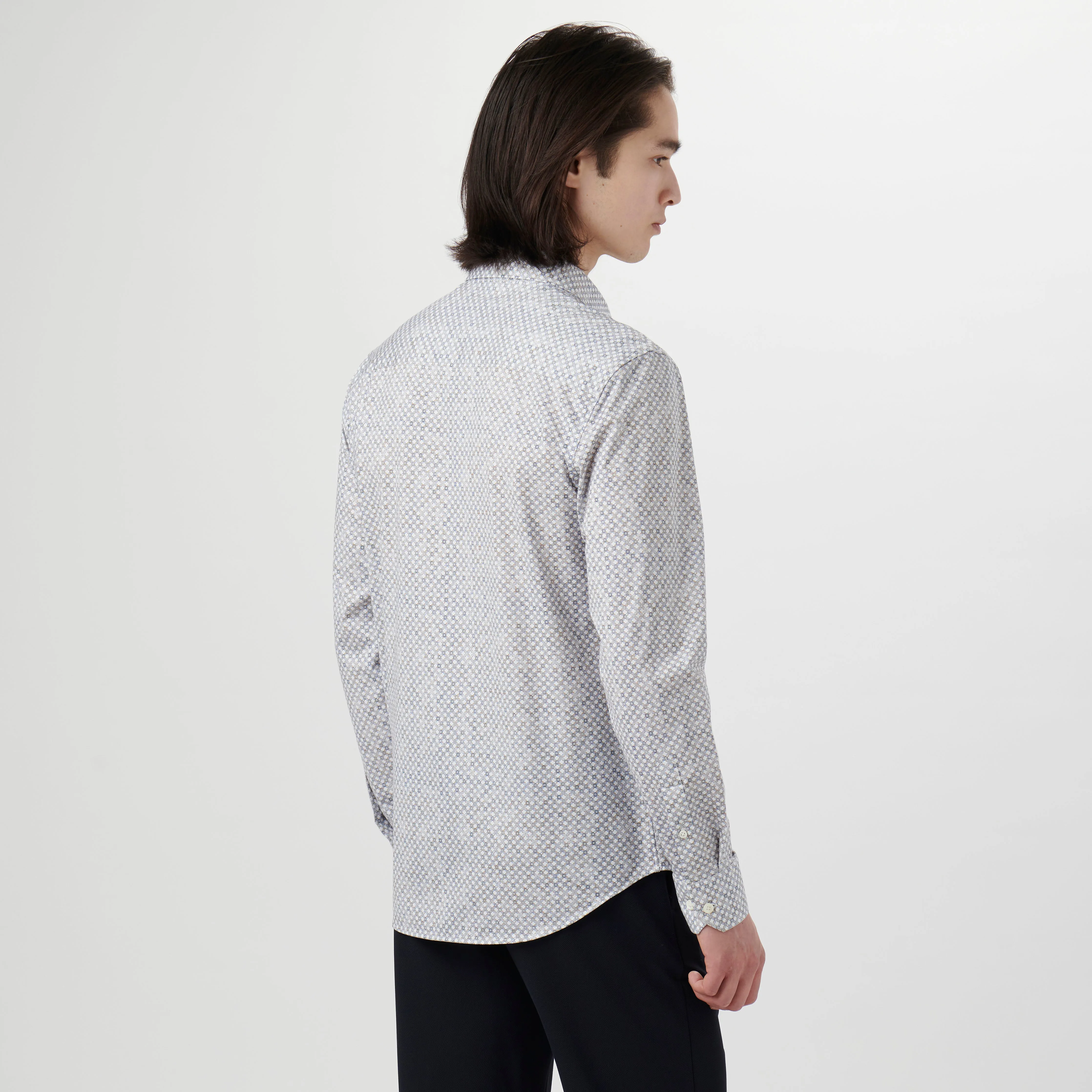 James Diamond Check OoohCotton Shirt sold by Bugatchi product image thumbnail 4