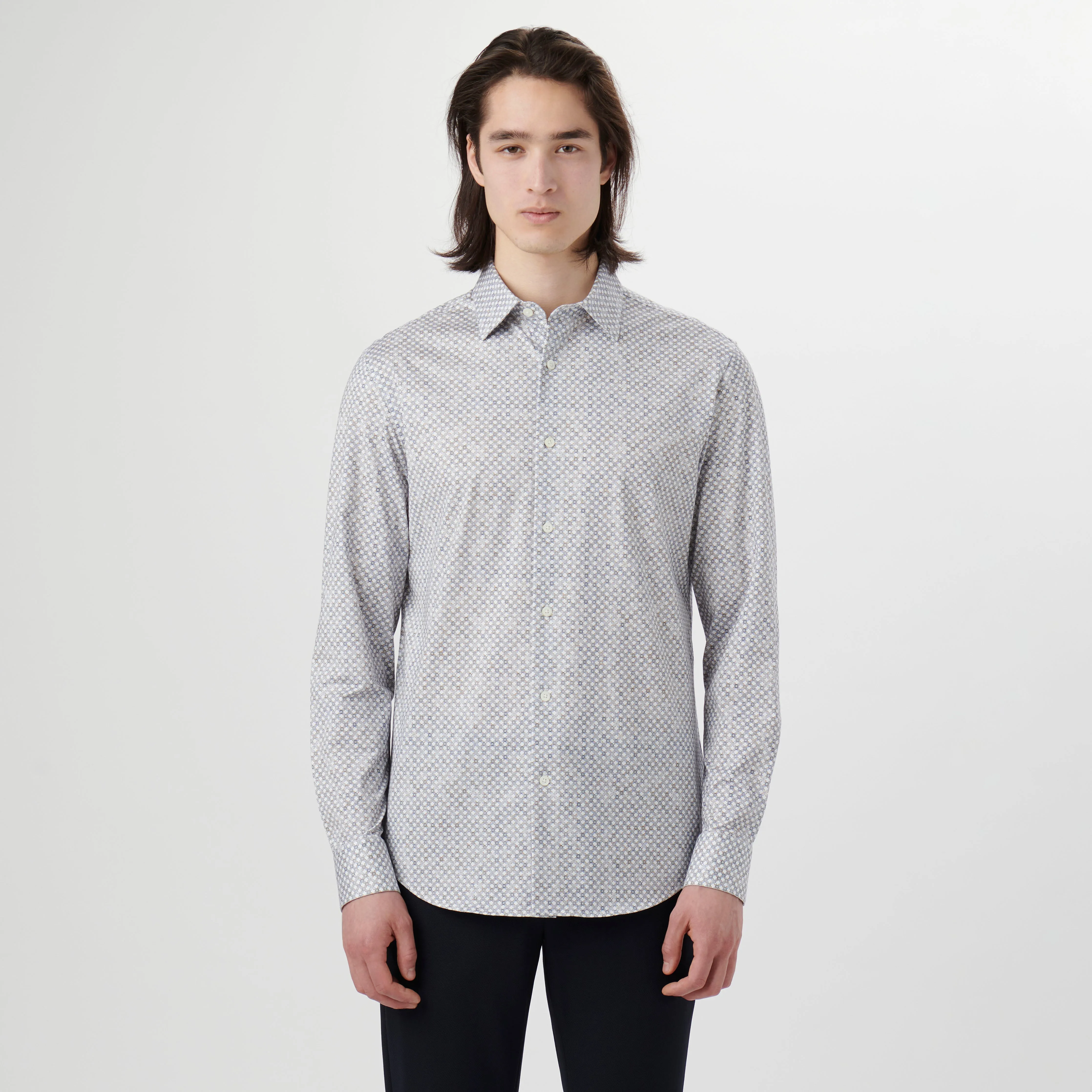 James Diamond Check OoohCotton Shirt sold by Bugatchi product image thumbnail 2