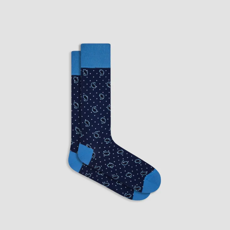 Paisley Mid-Calf Socks sold by Bugatchi