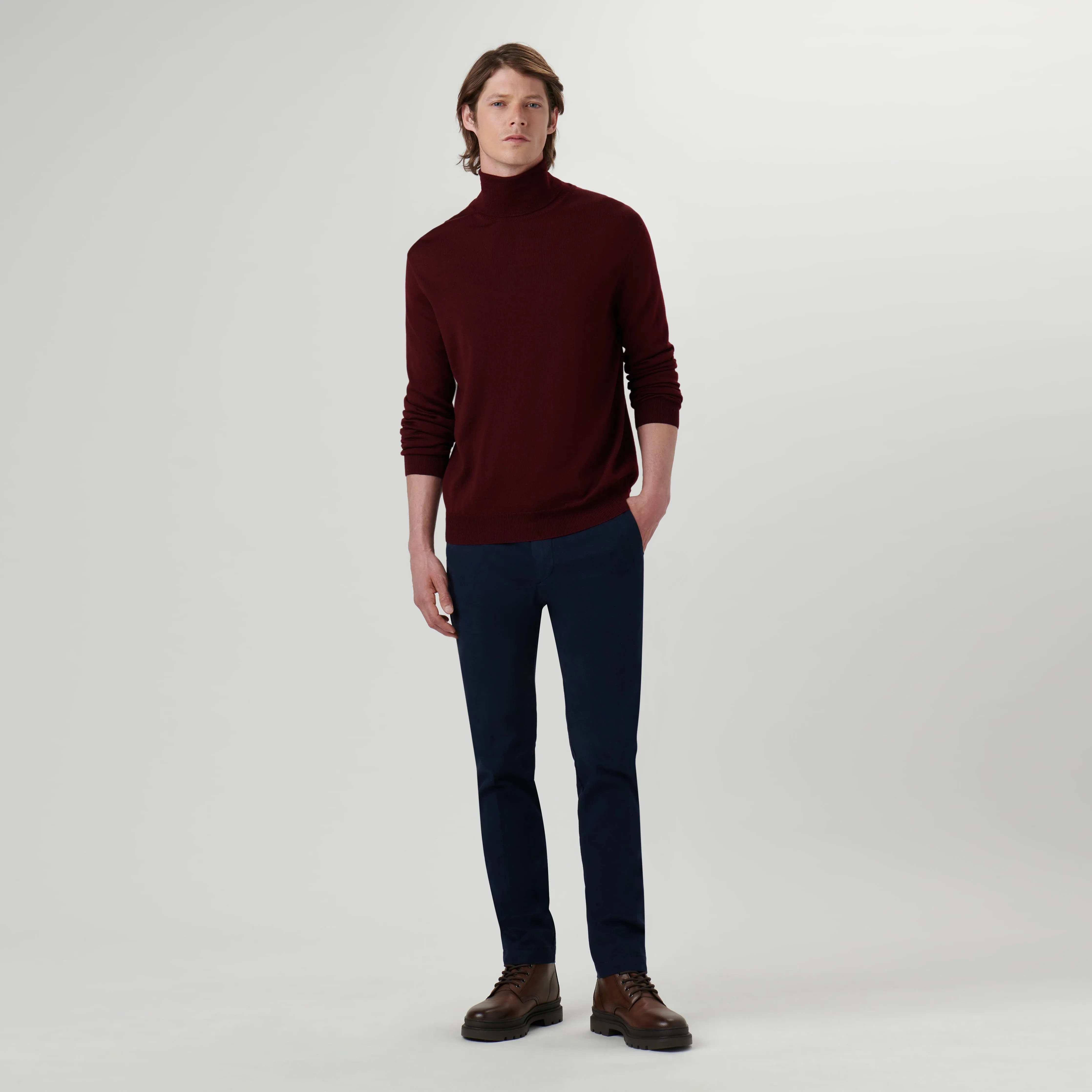 Super Merino Solid Turtleneck Sweater sold by Bugatchi product image thumbnail 5