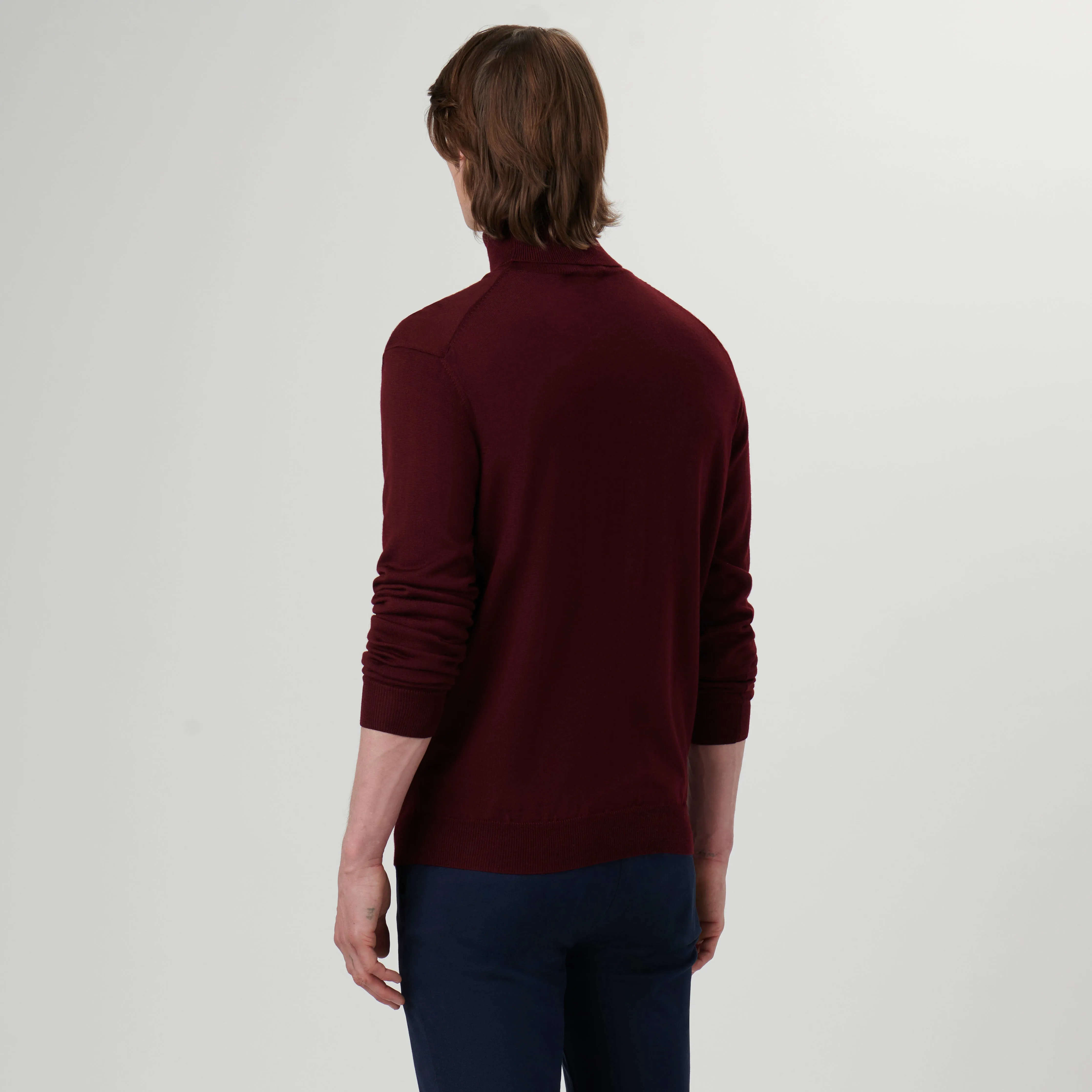 Super Merino Solid Turtleneck Sweater sold by Bugatchi product image thumbnail 4