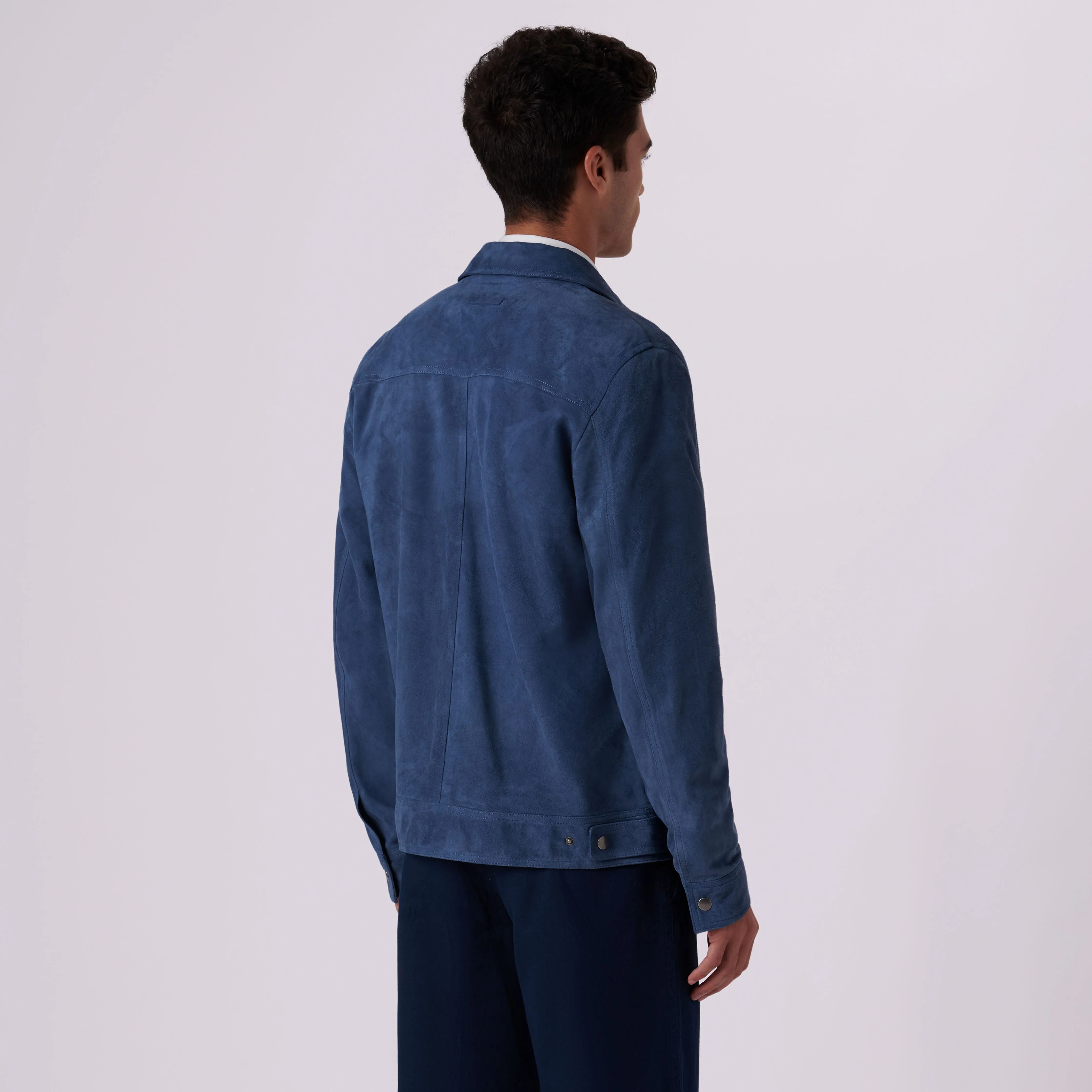 Suede Bomber Jacket sold by Bugatchi product image thumbnail 4