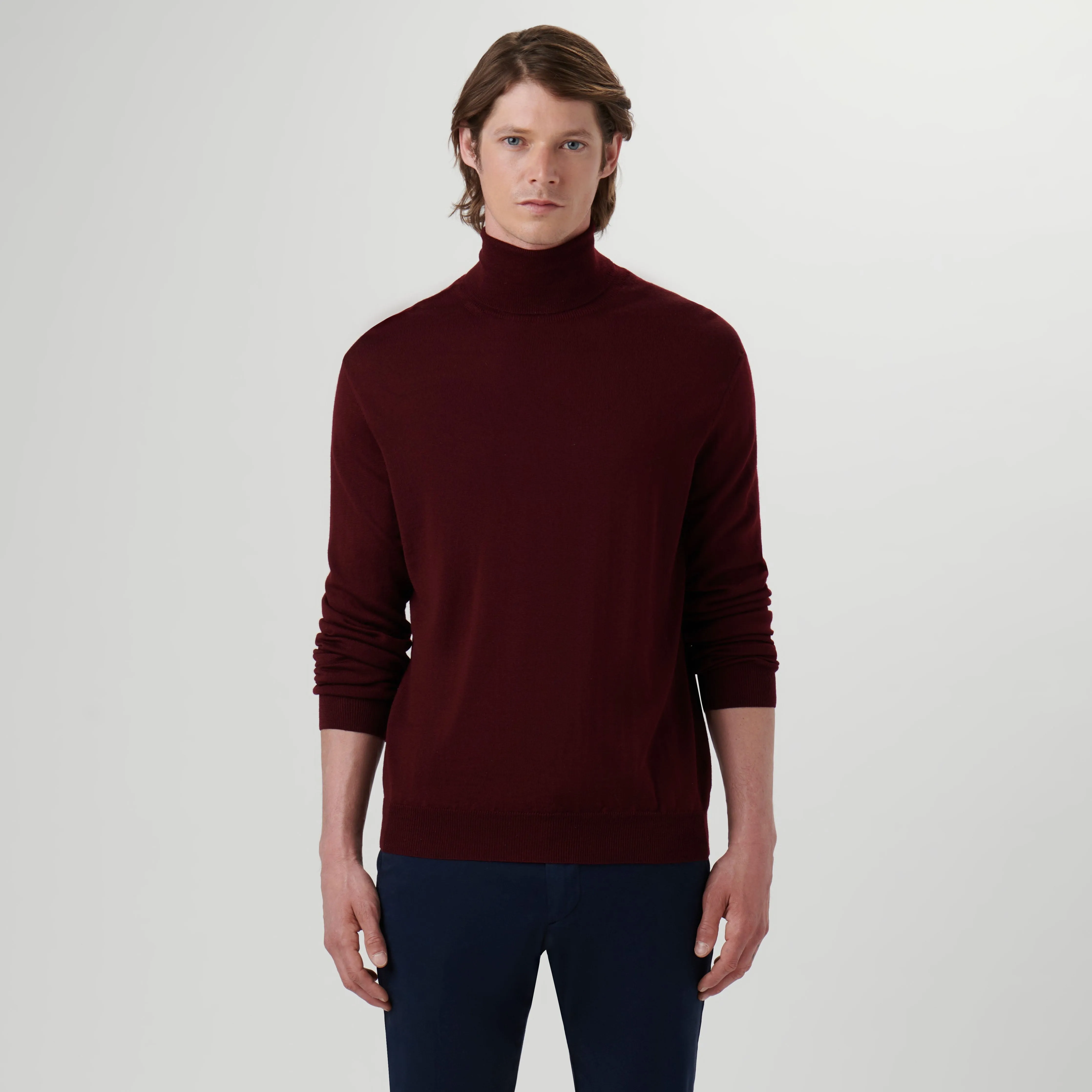Super Merino Solid Turtleneck Sweater sold by Bugatchi product image thumbnail 2