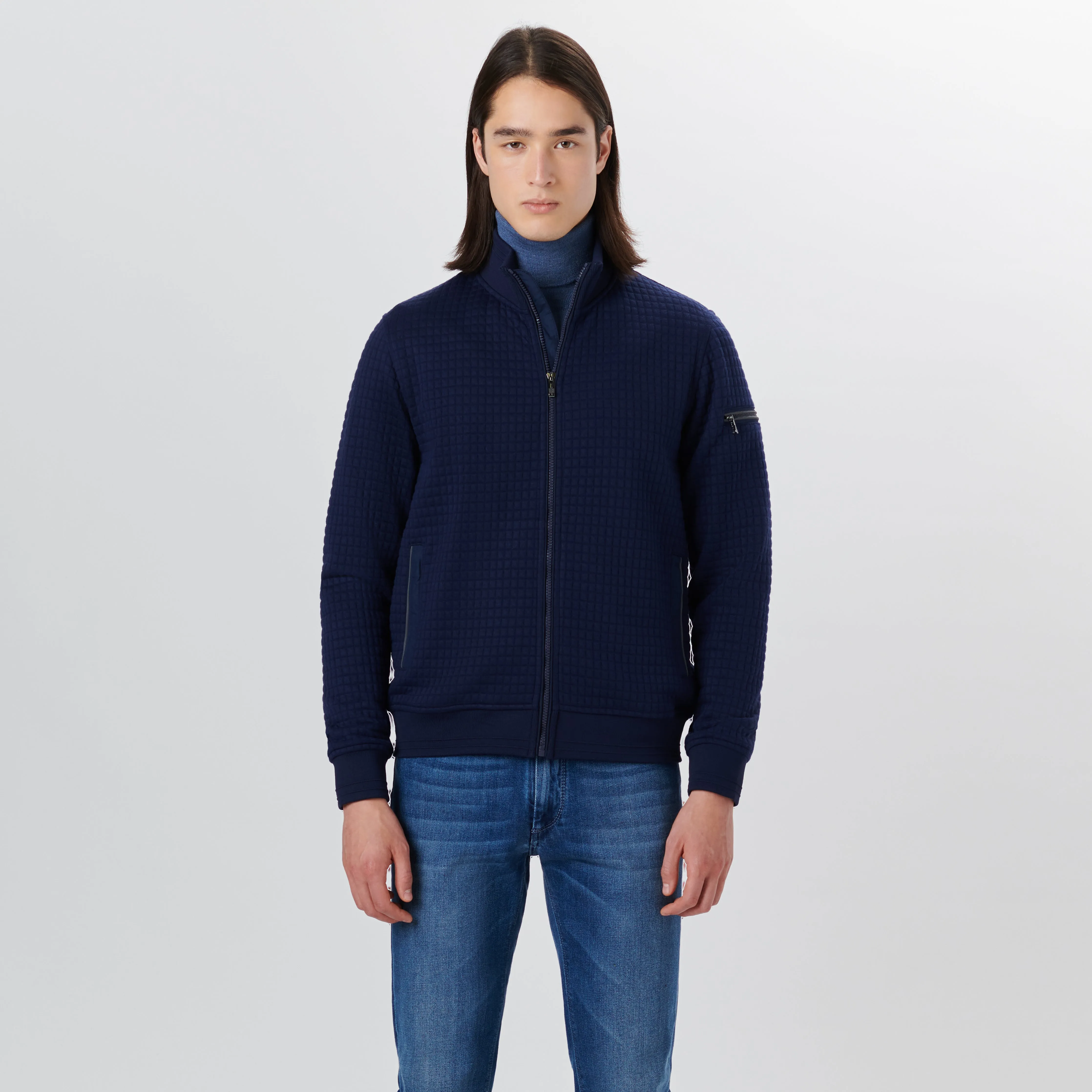 Waffle Full Zip Jacket sold by Bugatchi product image thumbnail 2