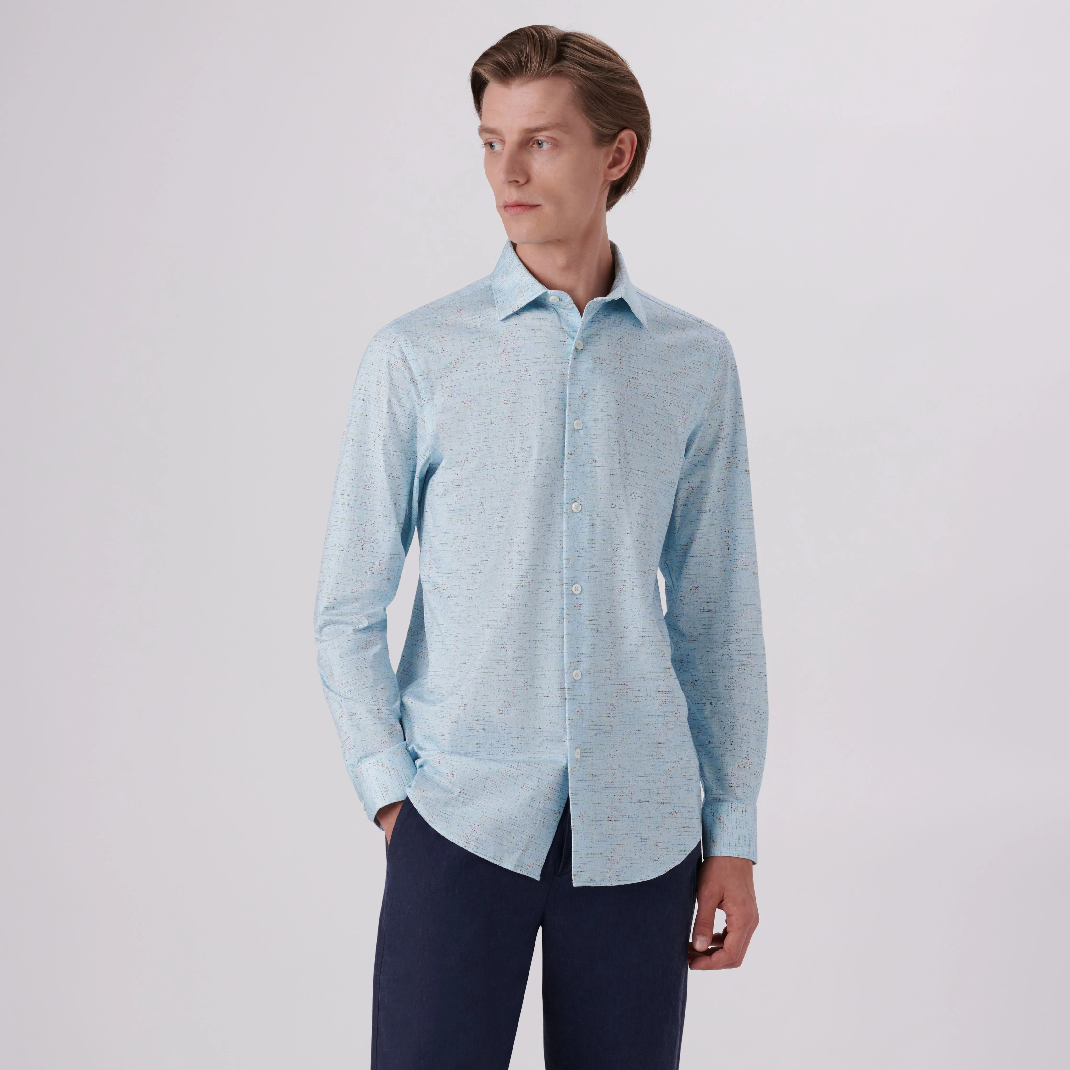 James Marled Print OoohCotton Shirt sold by Bugatchi product image thumbnail 5