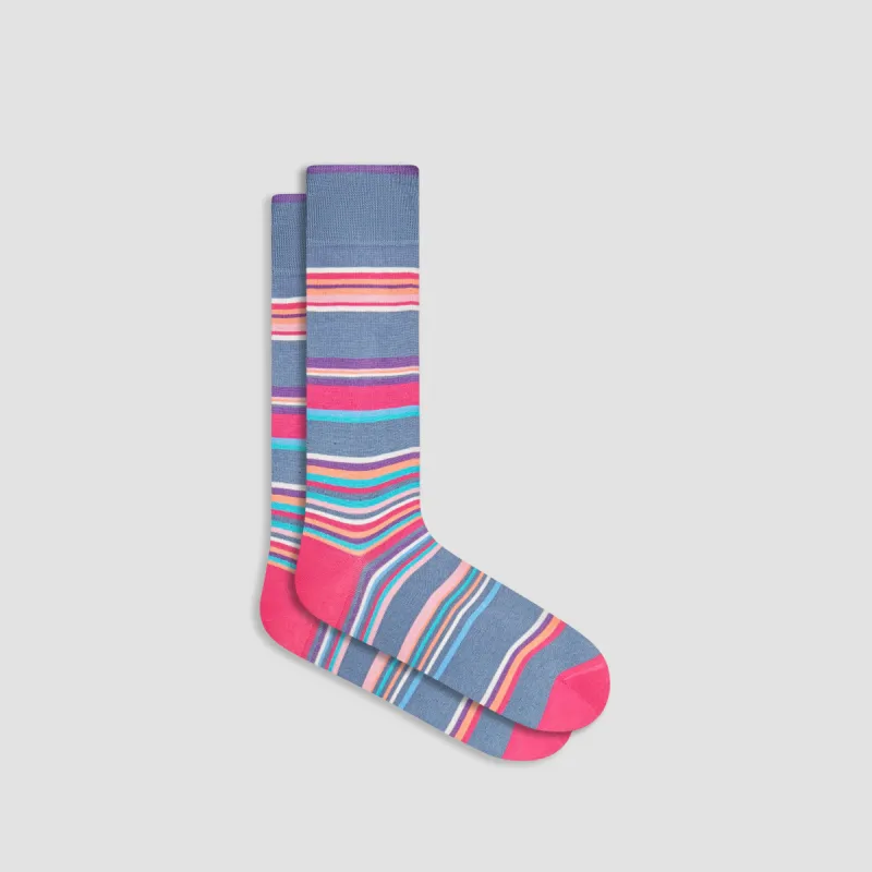 Striped Mid-Calf Socks sold by Bugatchi