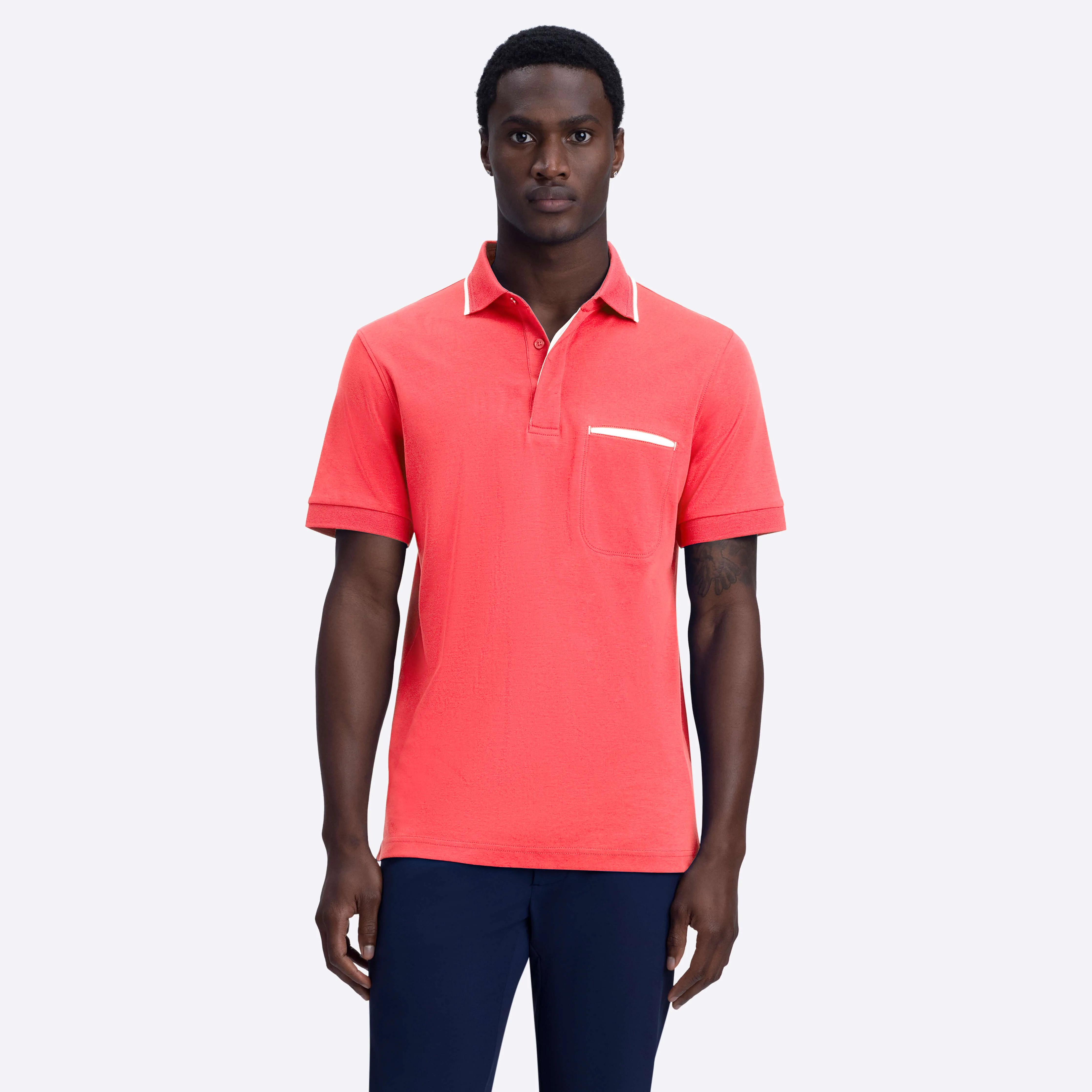 Solid Polo sold by Bugatchi product image thumbnail 2